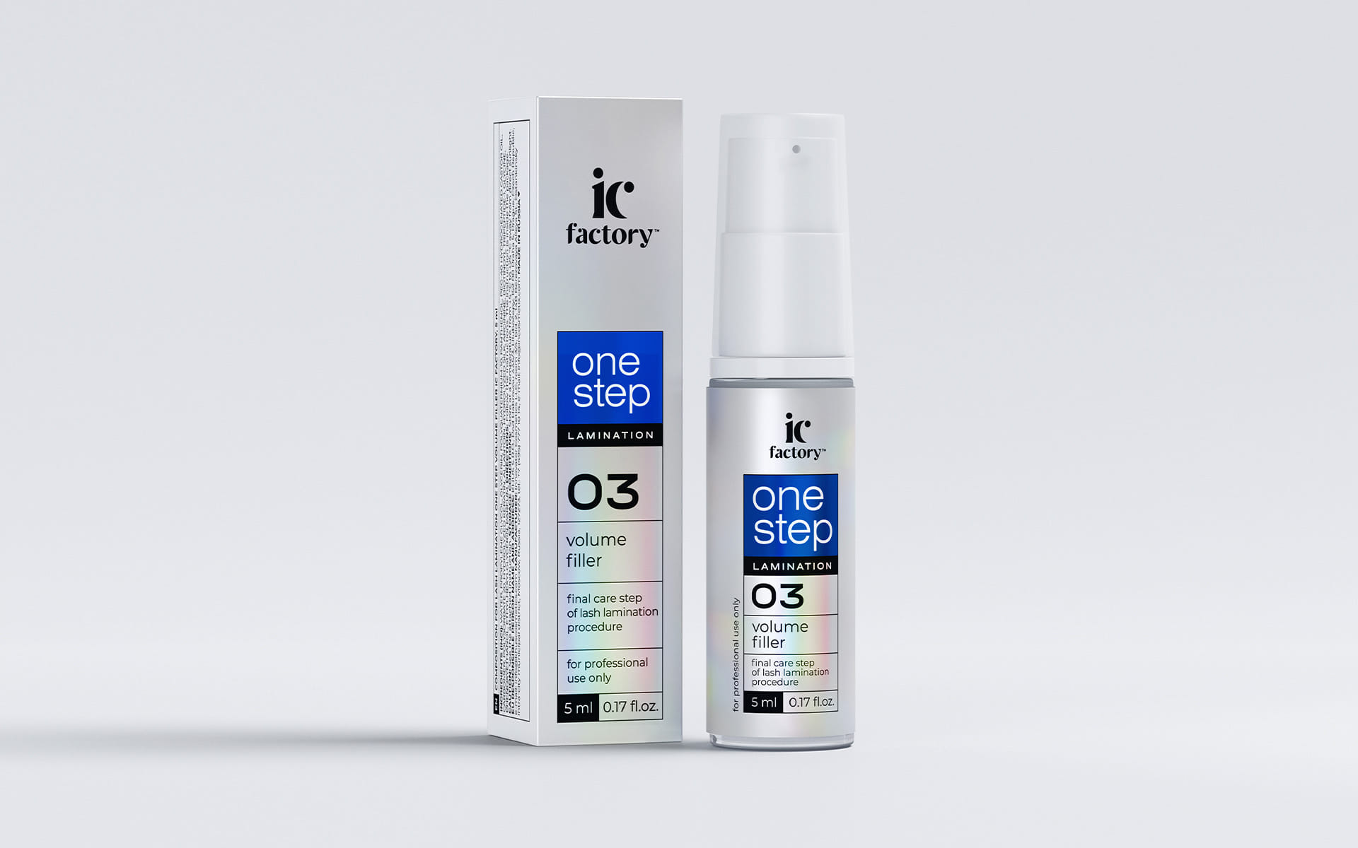 Набор составов для ламинирования ресниц IC FACTORY Innovator Cosmetics ONE STEP BOND BUILDER и VOLUME FILLER