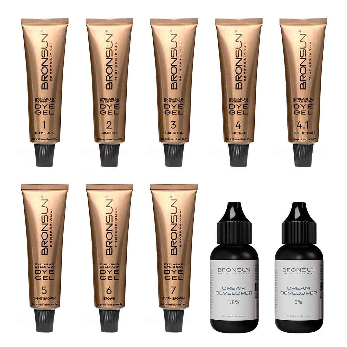 Краска для бровей и ресниц (Новая формула) Bronsun Выберите оттенок