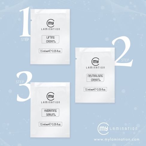 Набор составов для ламинирования №1,2,3 "+" My Lamination 3х1.5ml