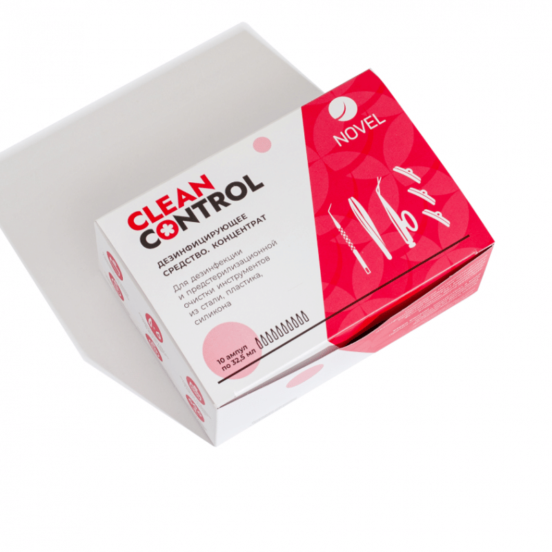Средство для дезинфекции и предстерилизационной обработки Novel Clean Control 32.5ml x 10шт
