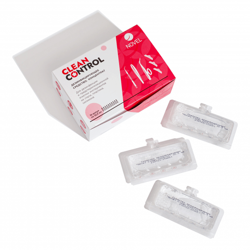 Средство для дезинфекции и предстерилизационной обработки Novel Clean Control 32.5ml x 10шт
