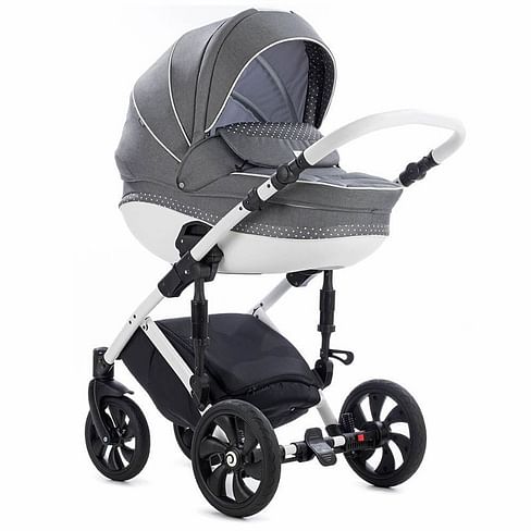 TUTIS Коляска 2 в 1 MIMI STYLE БЕЛАЯ РАМА WHITE DOT5135007 TUTIS