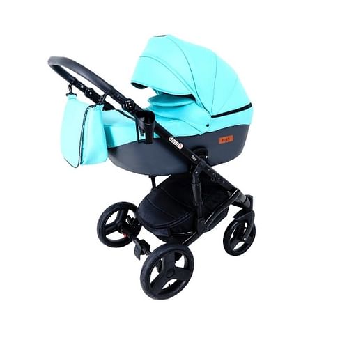Коляска 2 в 1 Ray Corsa Ecco (20/кожа, бирюзовый/графитовый)5144202