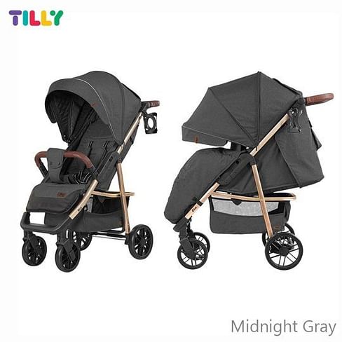 Прогулочная коляска Carrello (карелло) T-166 Eco BABY TILLY Midnight Gray