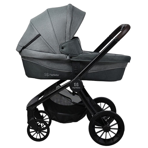 Коляска 2 в 1 Farfello Baby Shell BBS/ BBS-11 (стальной серый)