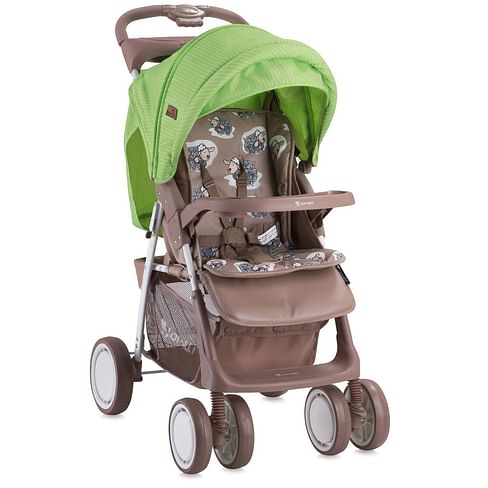 Коляска прогулочная Lorelli Foxy Beige Green Lambs / 10020521732A