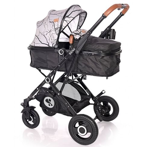 Коляска 2 в 1 Lorelli Sena Grey Marble / 10021612099