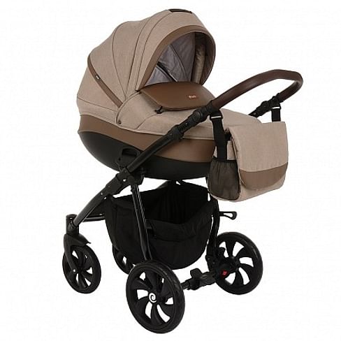 КОЛЯСКА 2 В 1 TUTIS Nanni 893221/Г (капучино/кожа мокко)