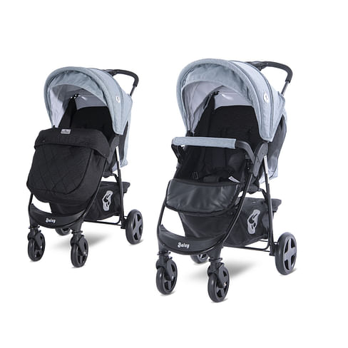 Прогулочная коляска Lorelli Daisy BASIC (Black Silver Blue 2021)