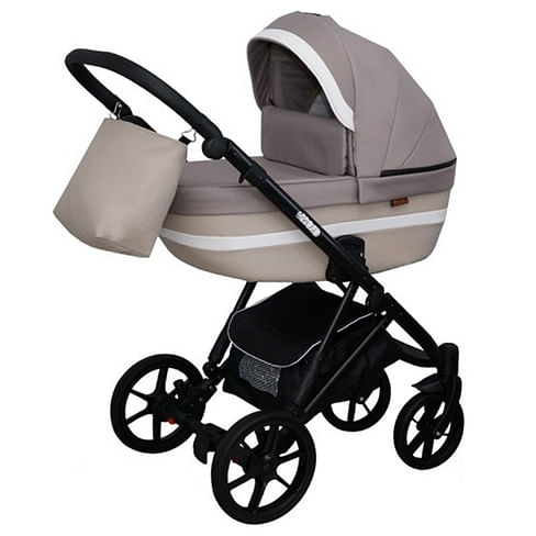 Коляска 2 в 1 Ray Corsa 50% skora 6 цвет, бежевый/бежевая кожа