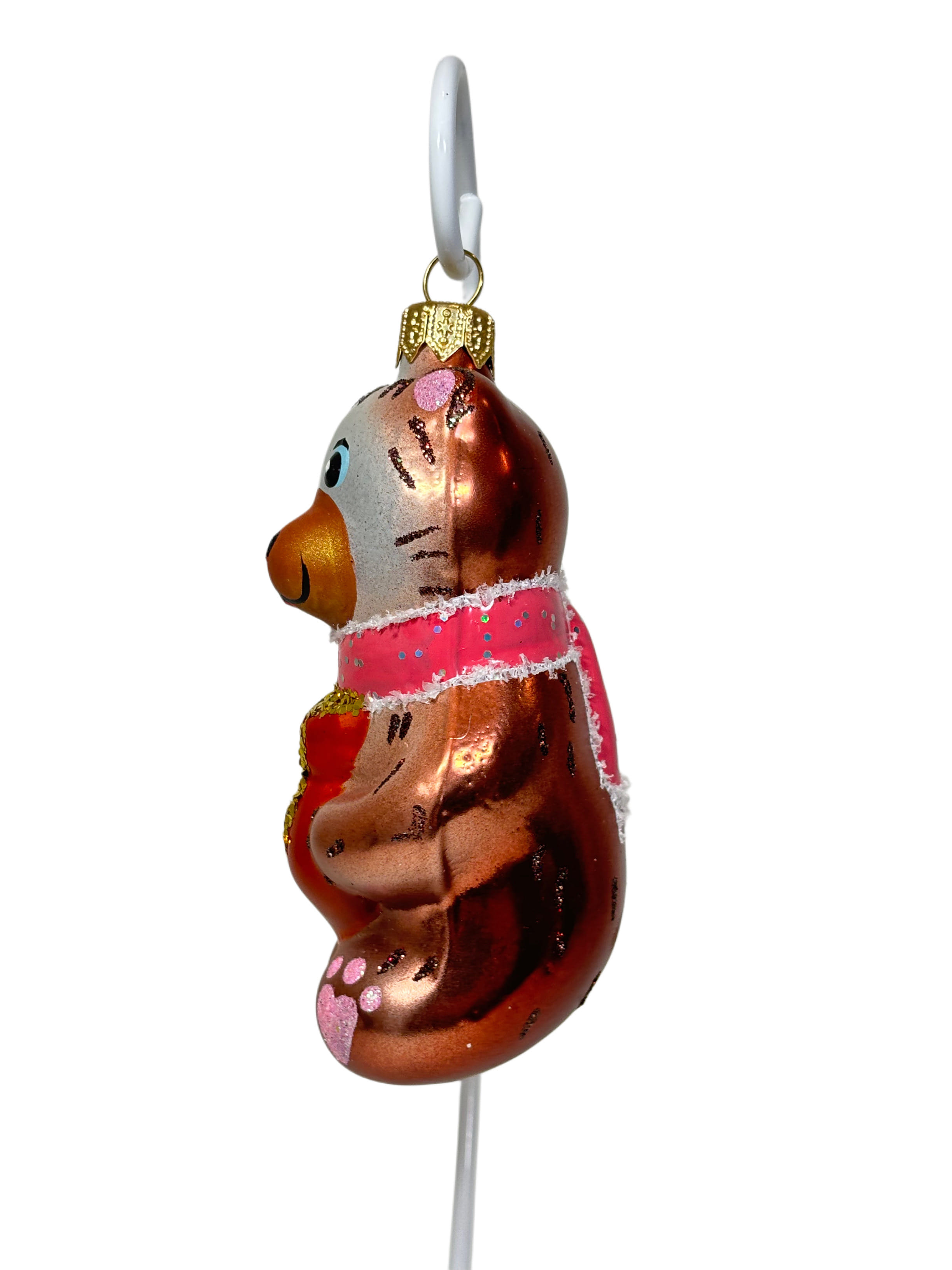 Елочная игрушка Мишка с бочонком