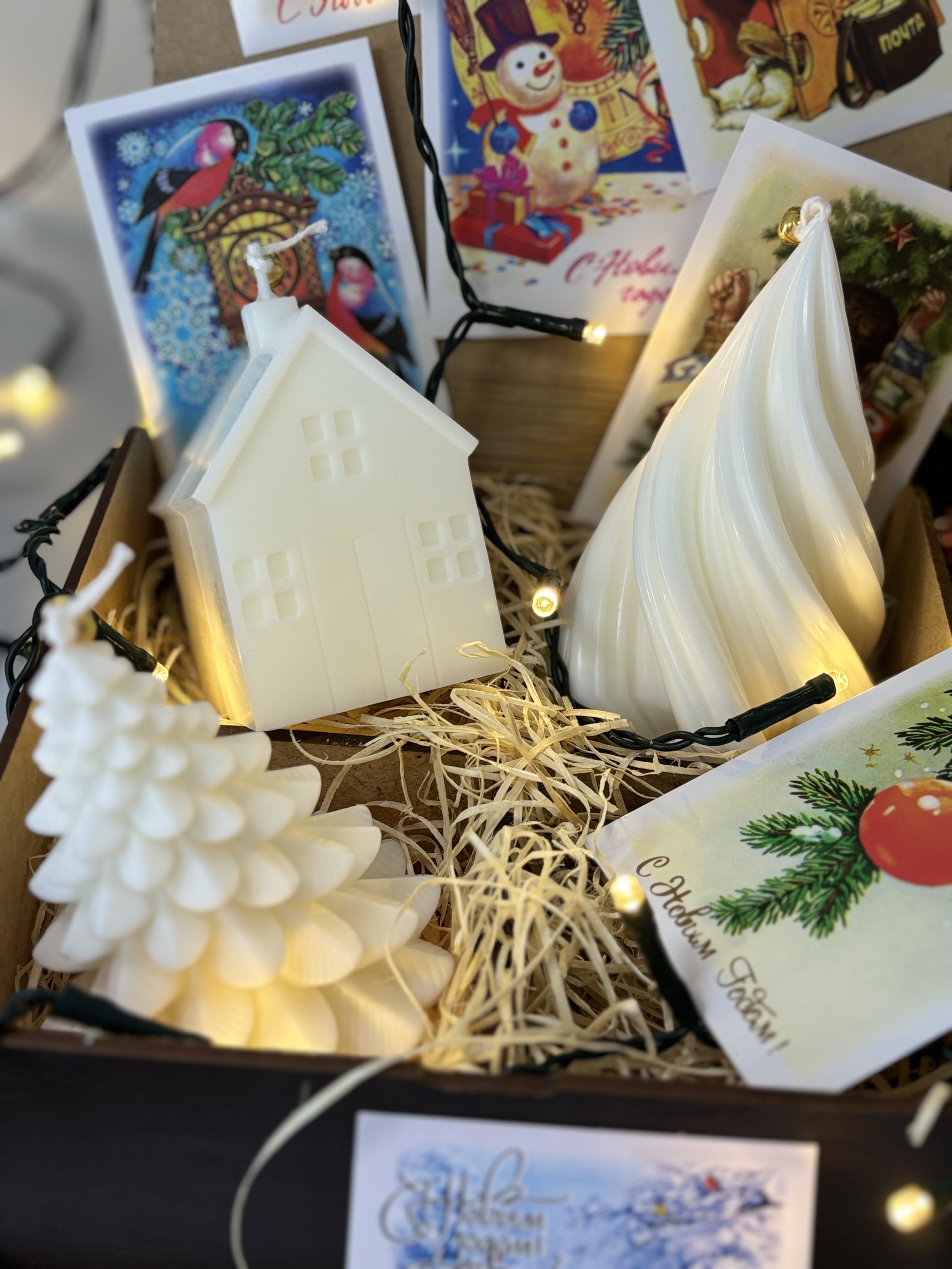 Свеча новогодняя Елка