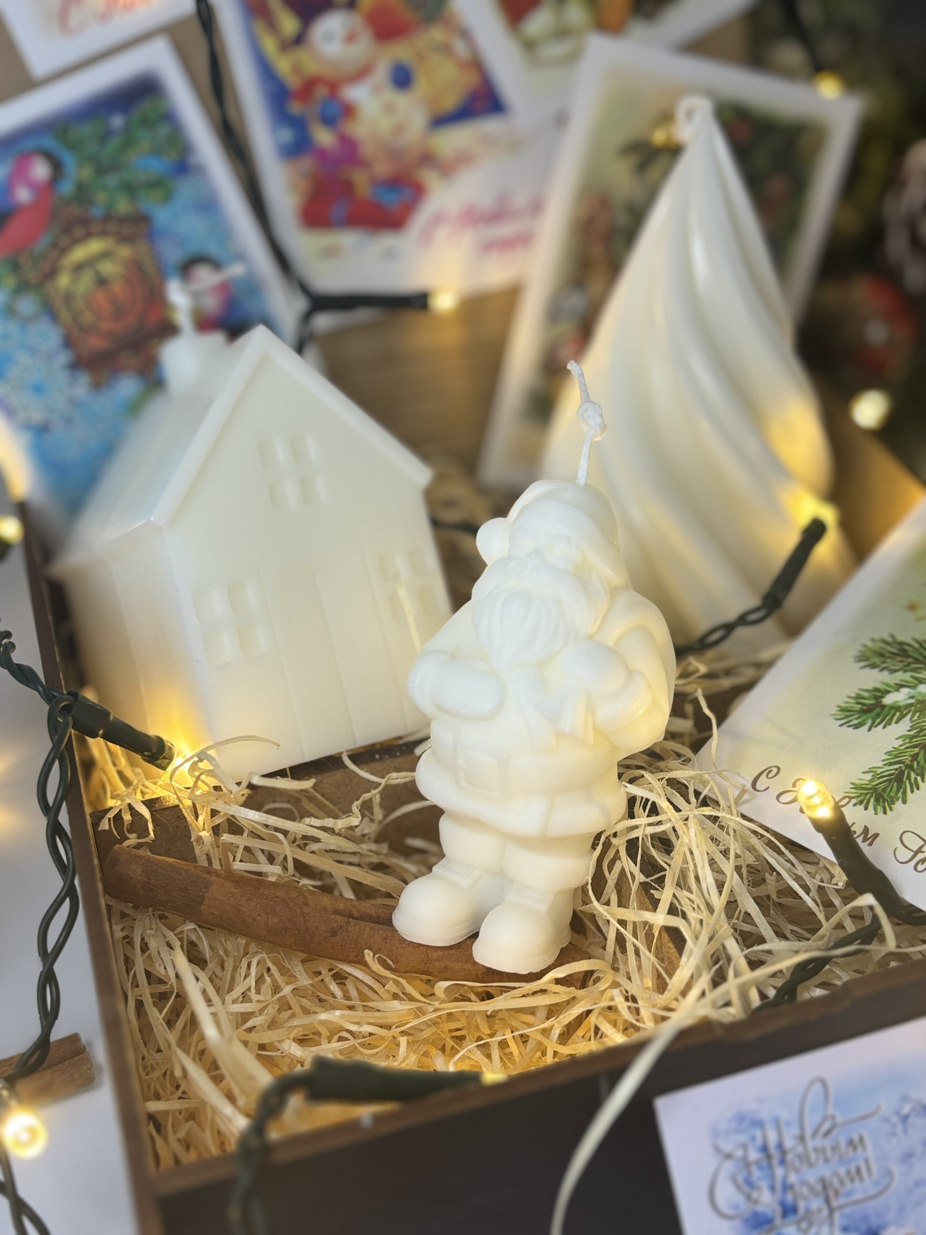 Свеча новогодняя Домик