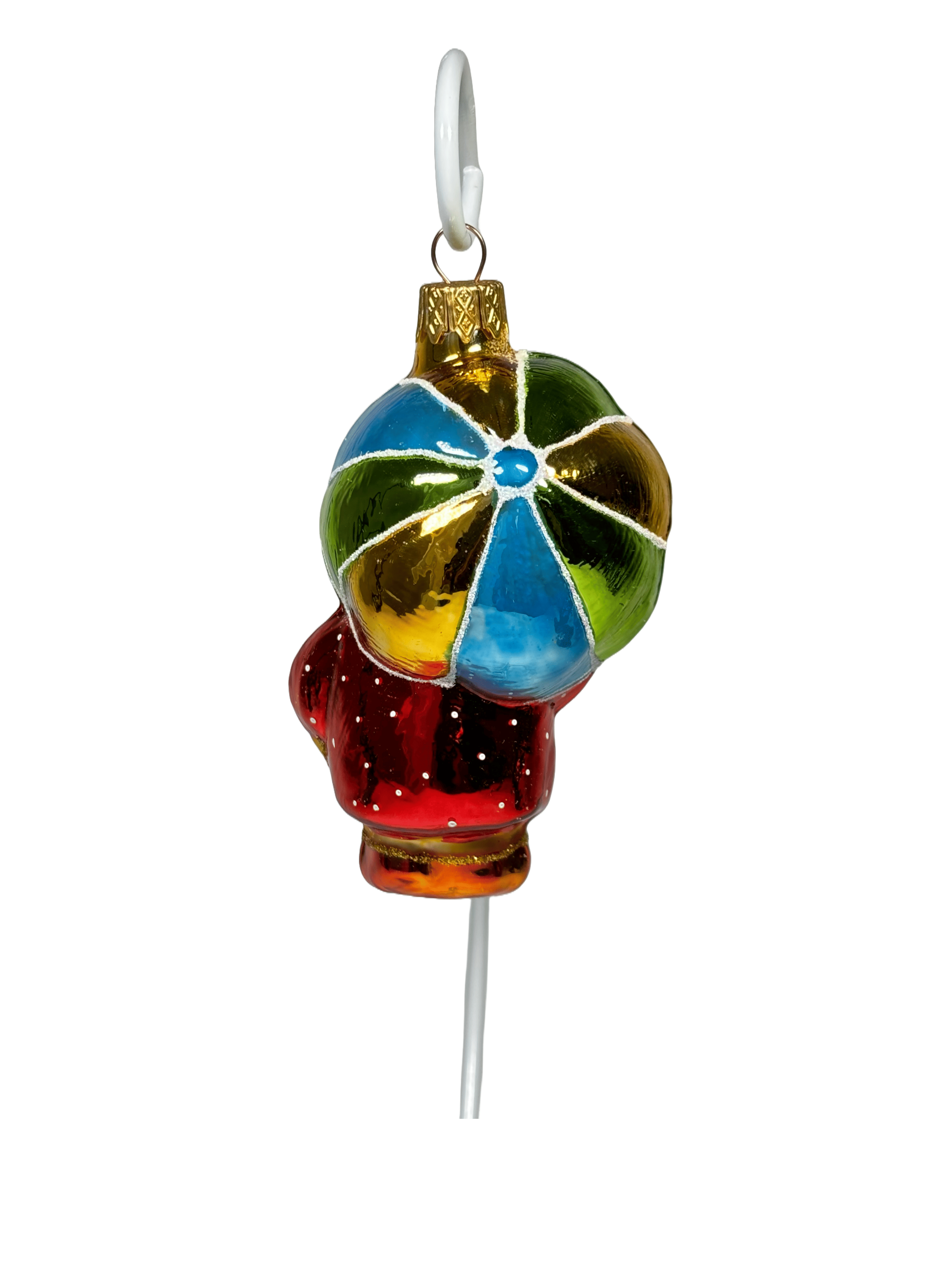 Елочная игрушка Утка с зонтиком