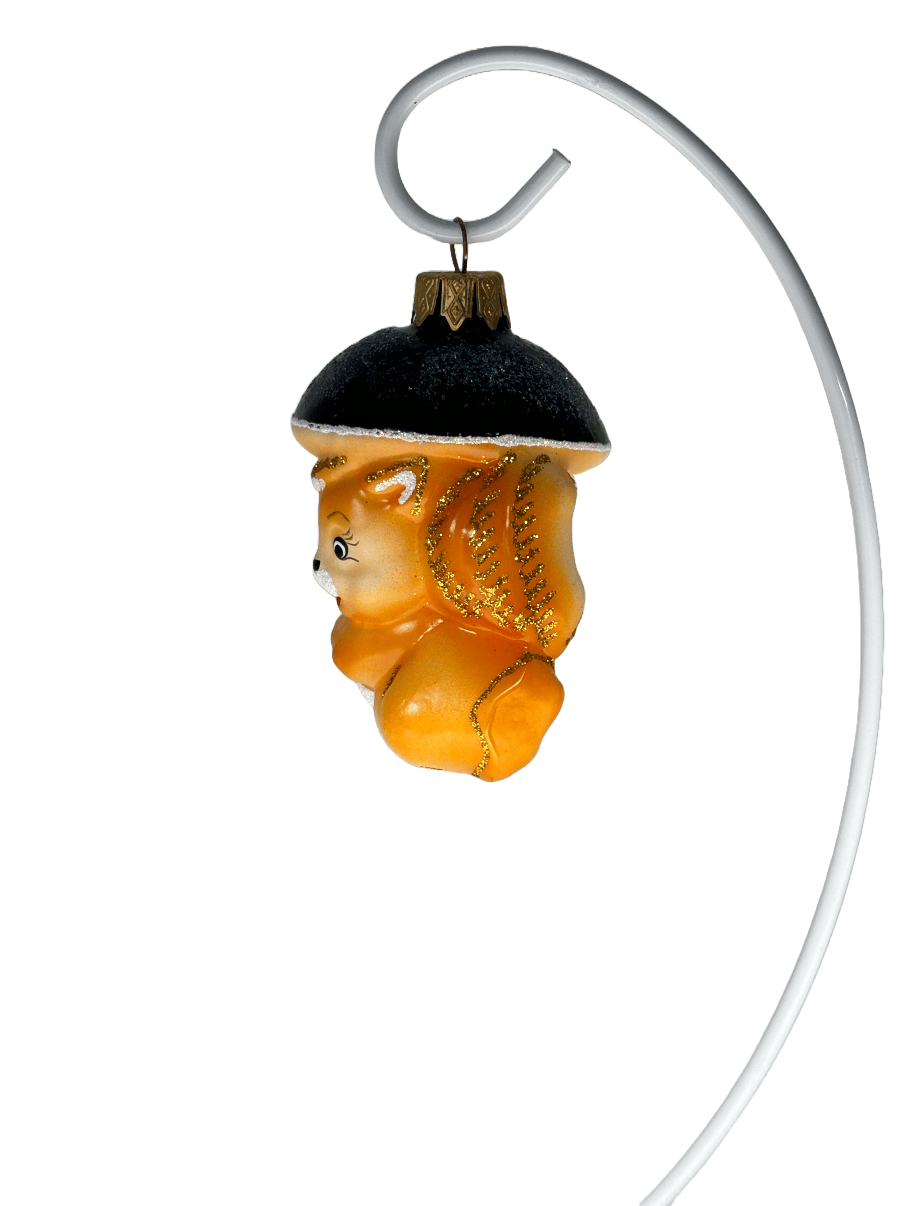 Елочная игрушка Белочка с грибом