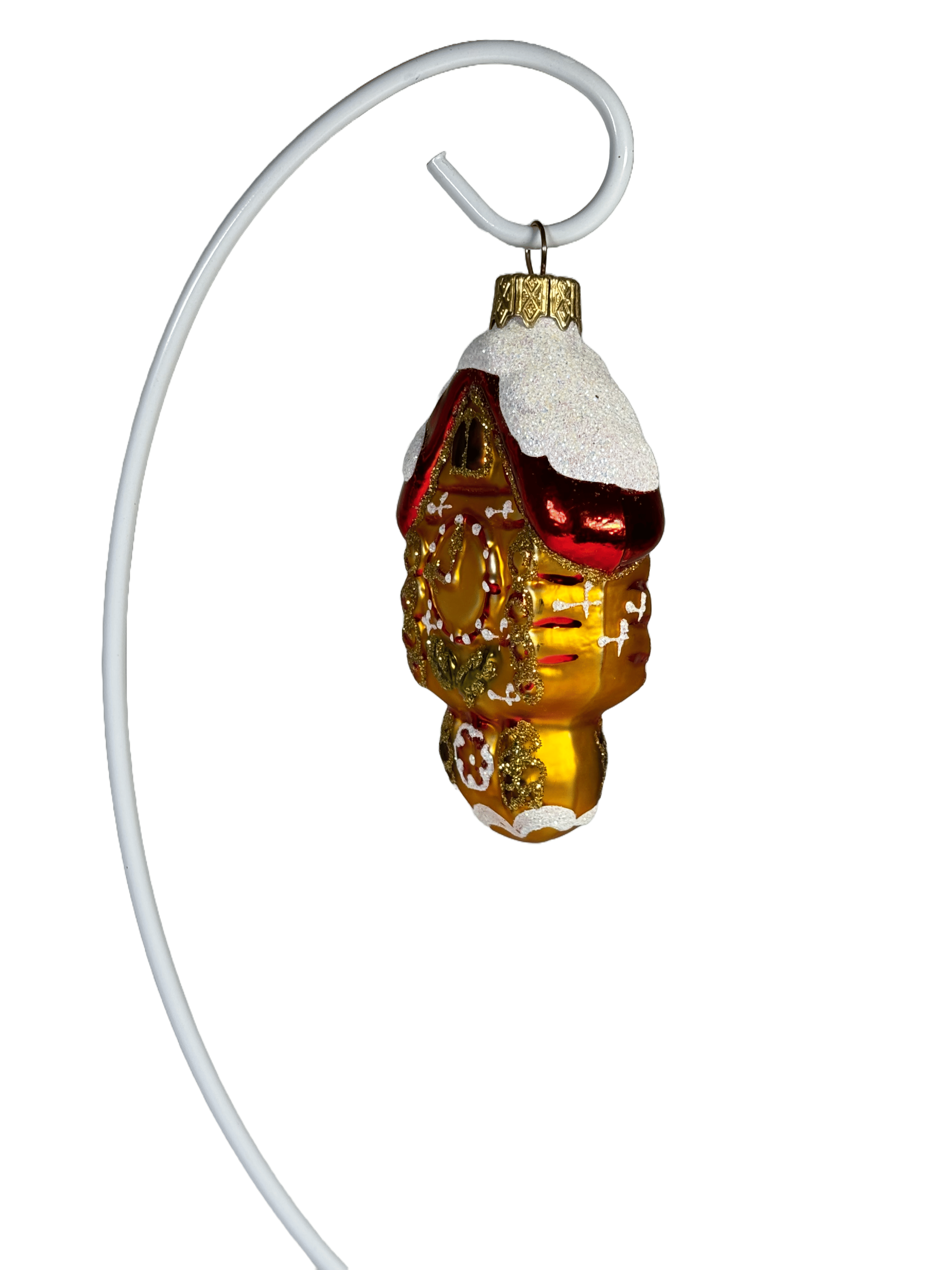 Елочная игрушка Часы с шишкой