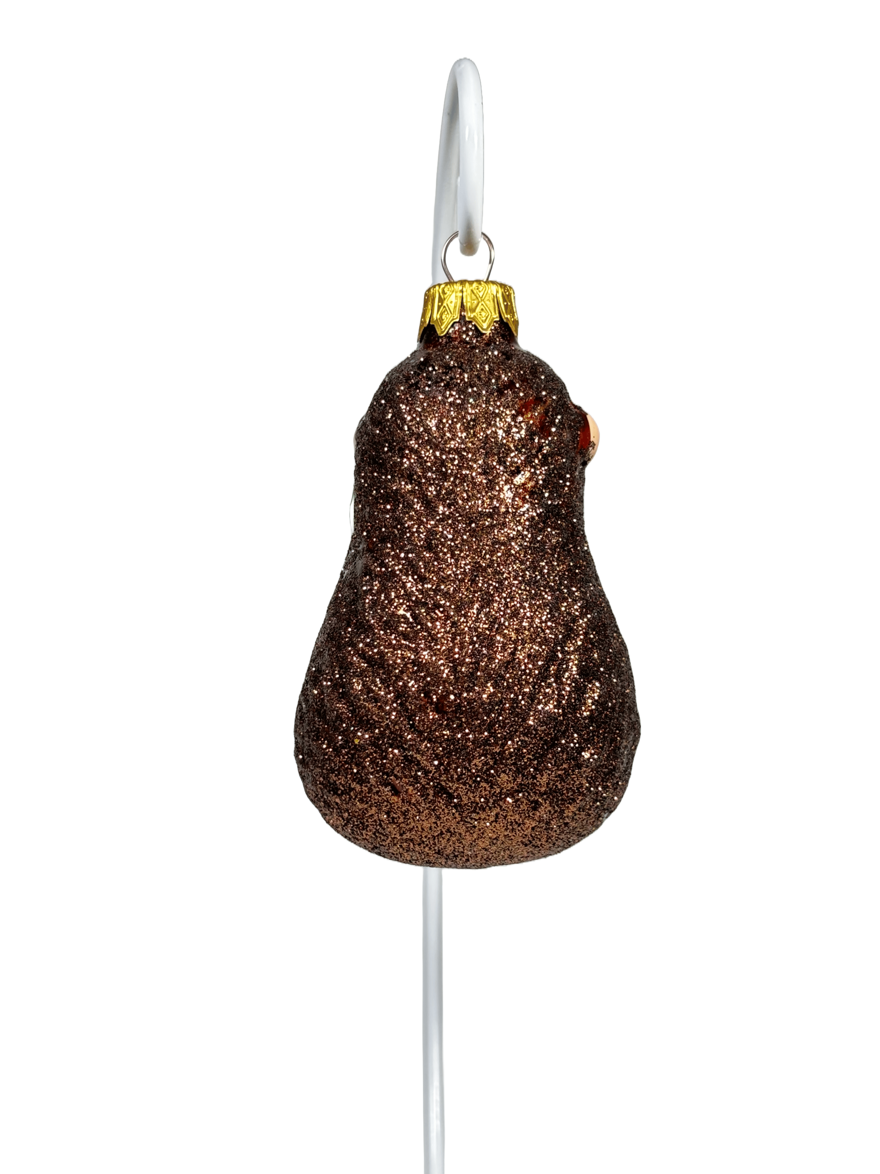 Елочная игрушка Ежик с яблоком