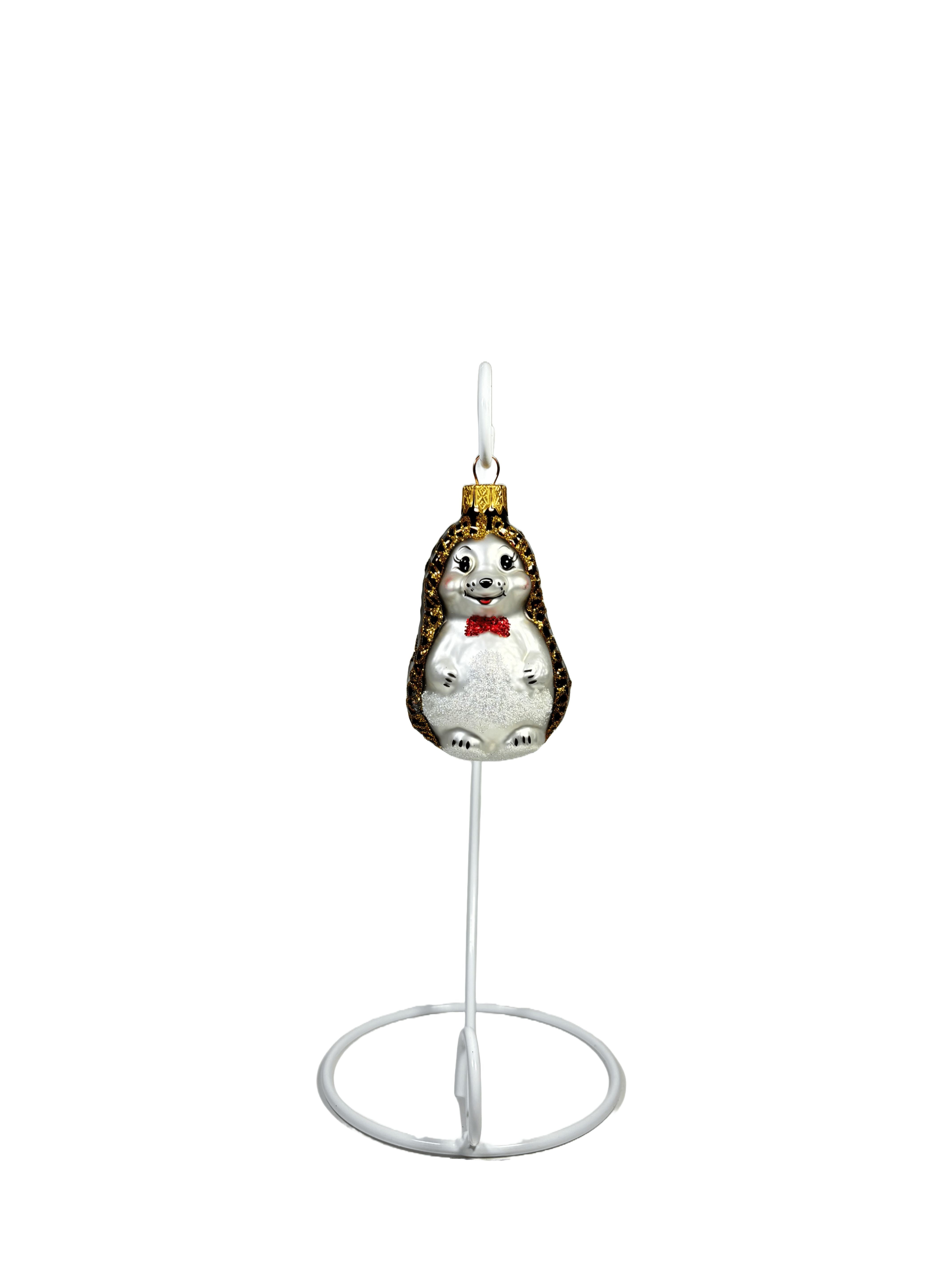 Елочная игрушка Ежик с бантиком