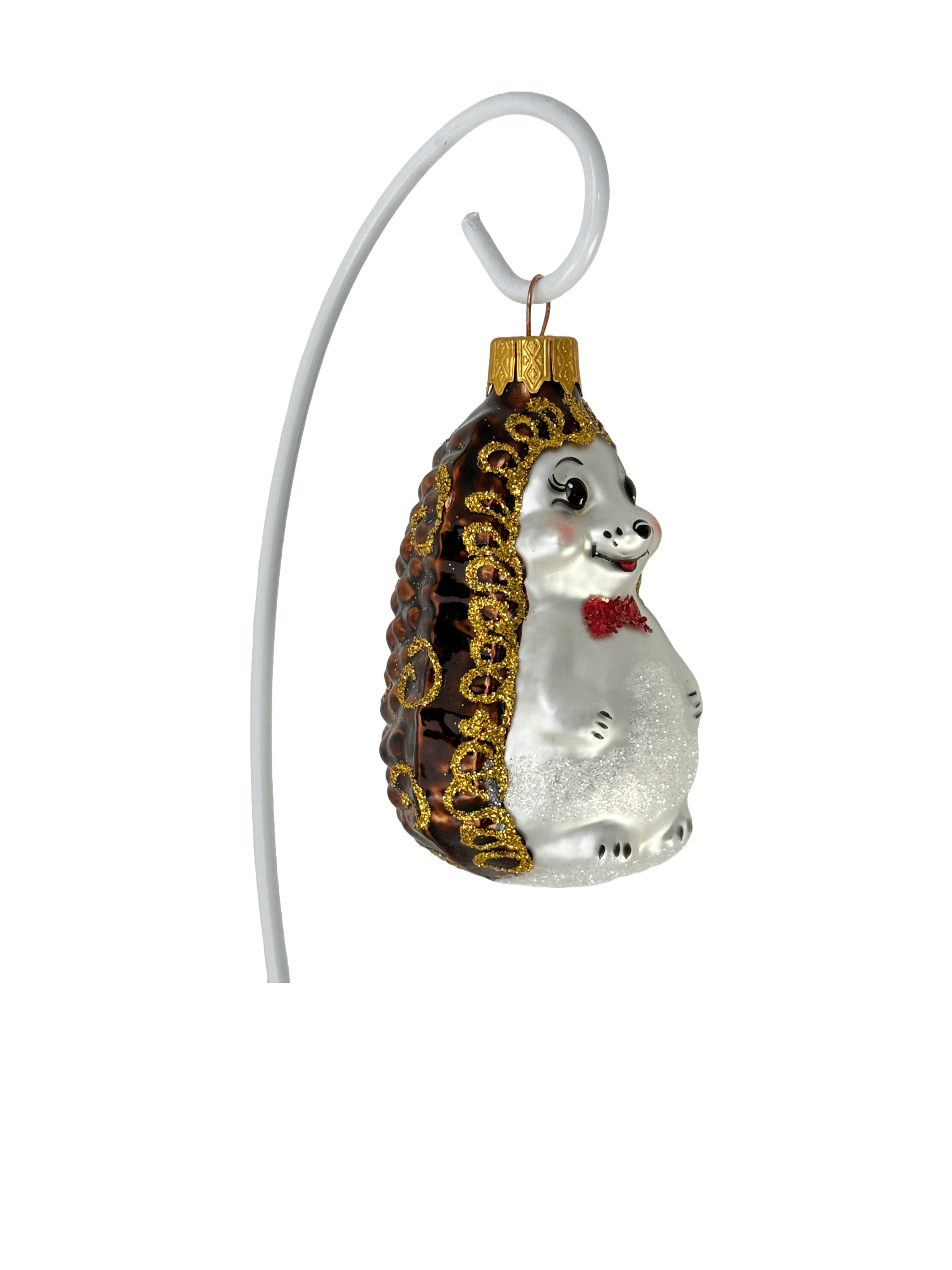 Елочная игрушка Ежик с бантиком