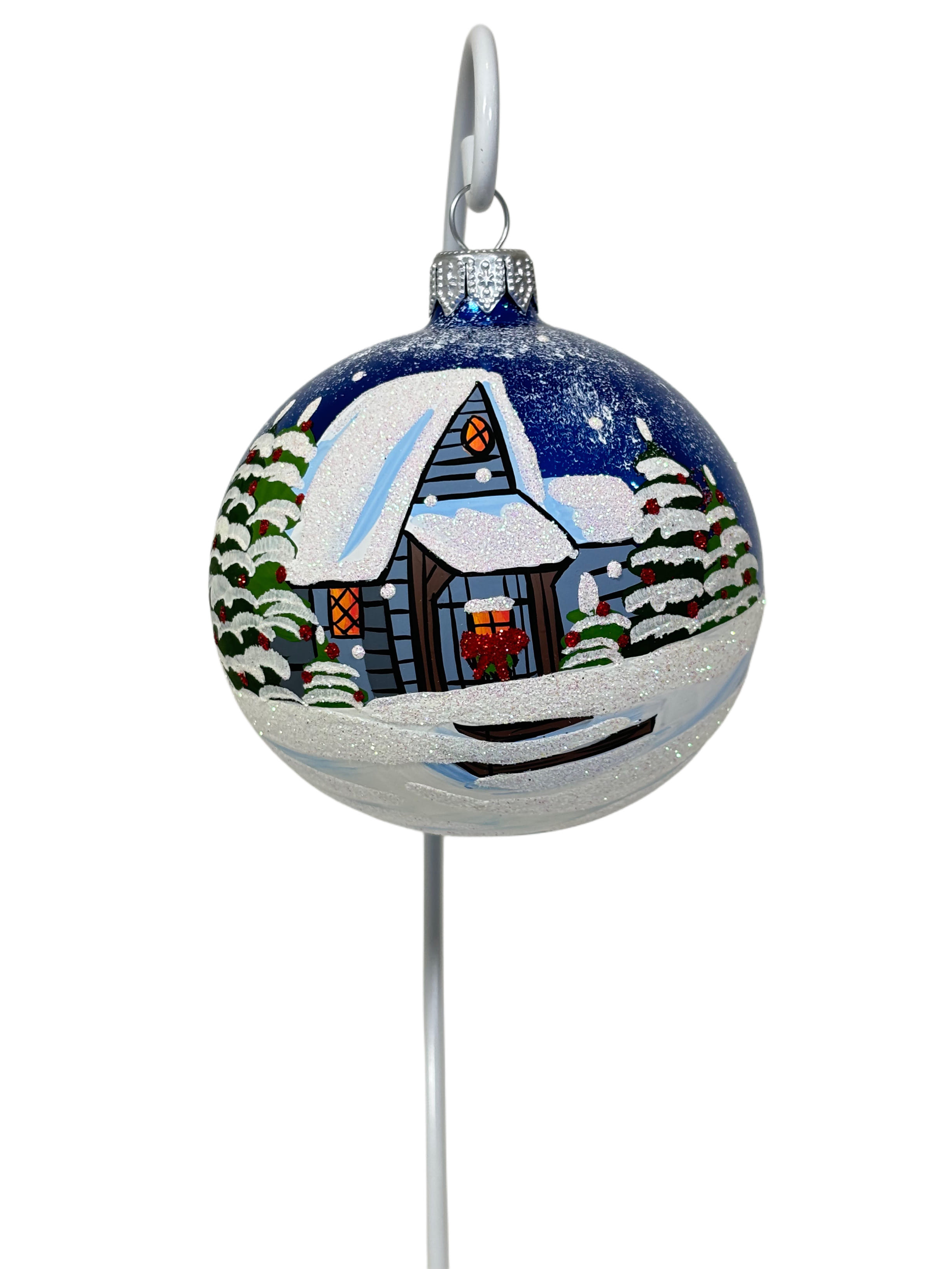 Елочная игрушка Домик с крыльцом арт.re-17