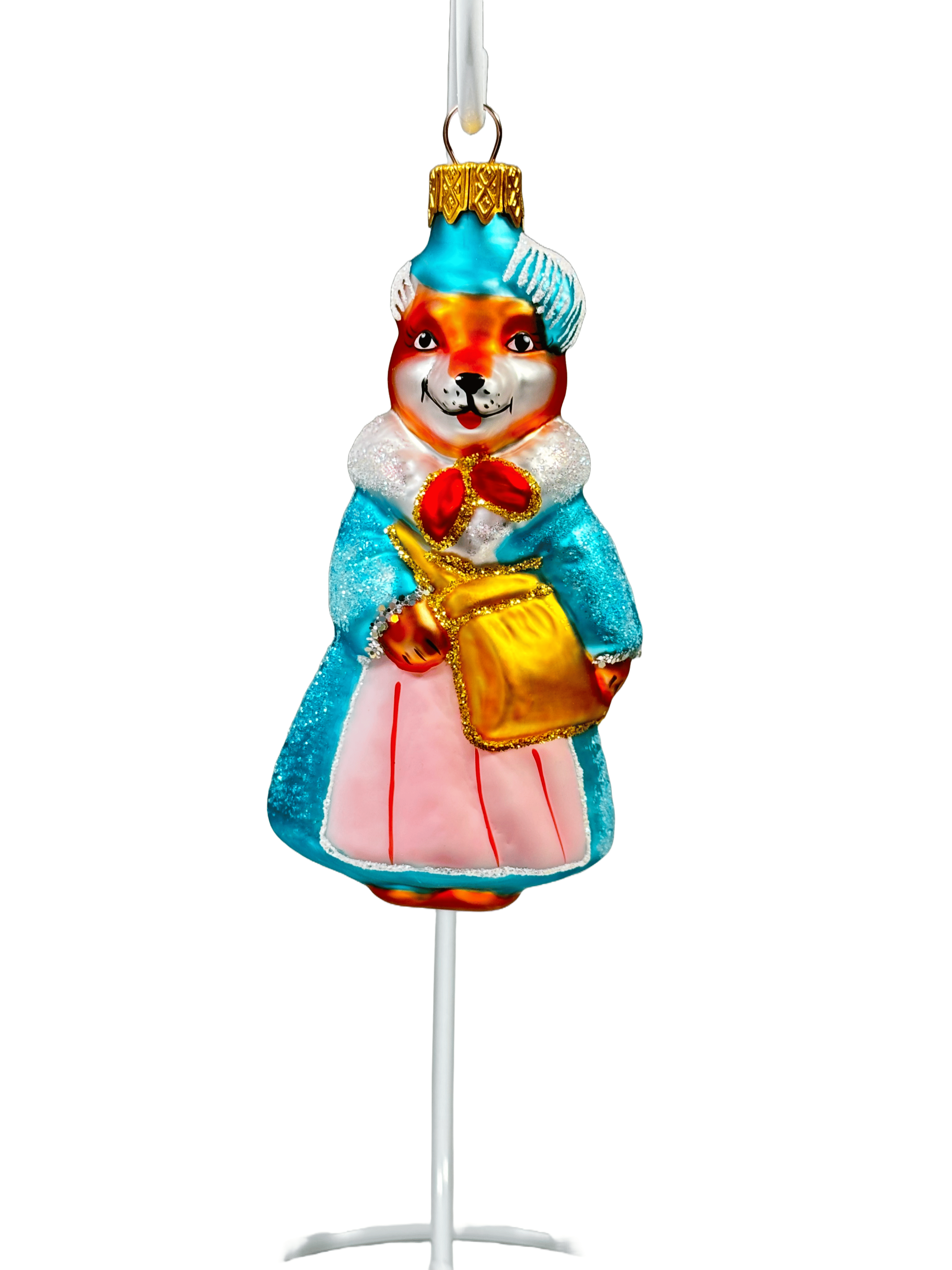 Елочная игрушка Лиса Алиса