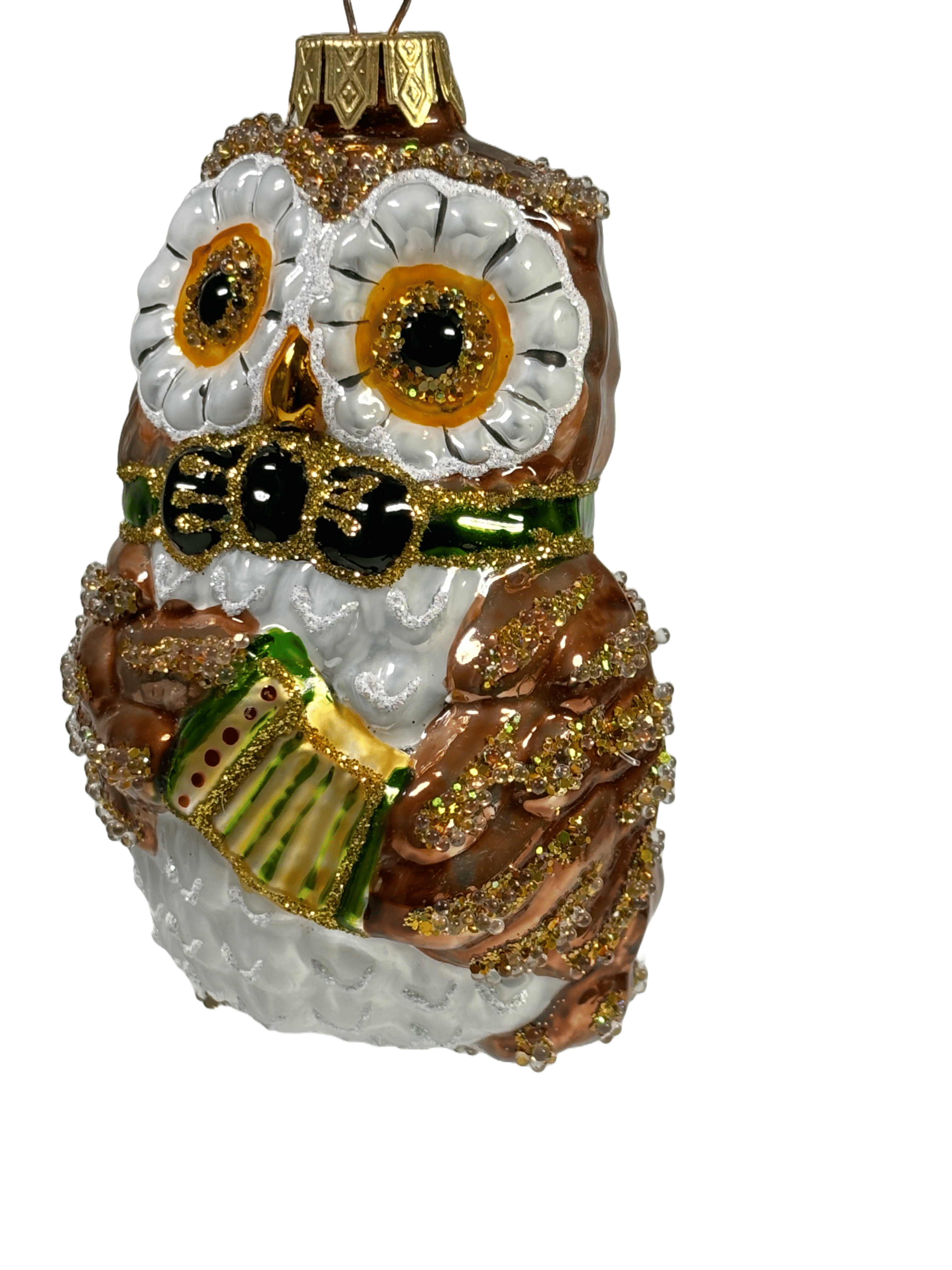 Елочная игрушка Сова с гармошкой