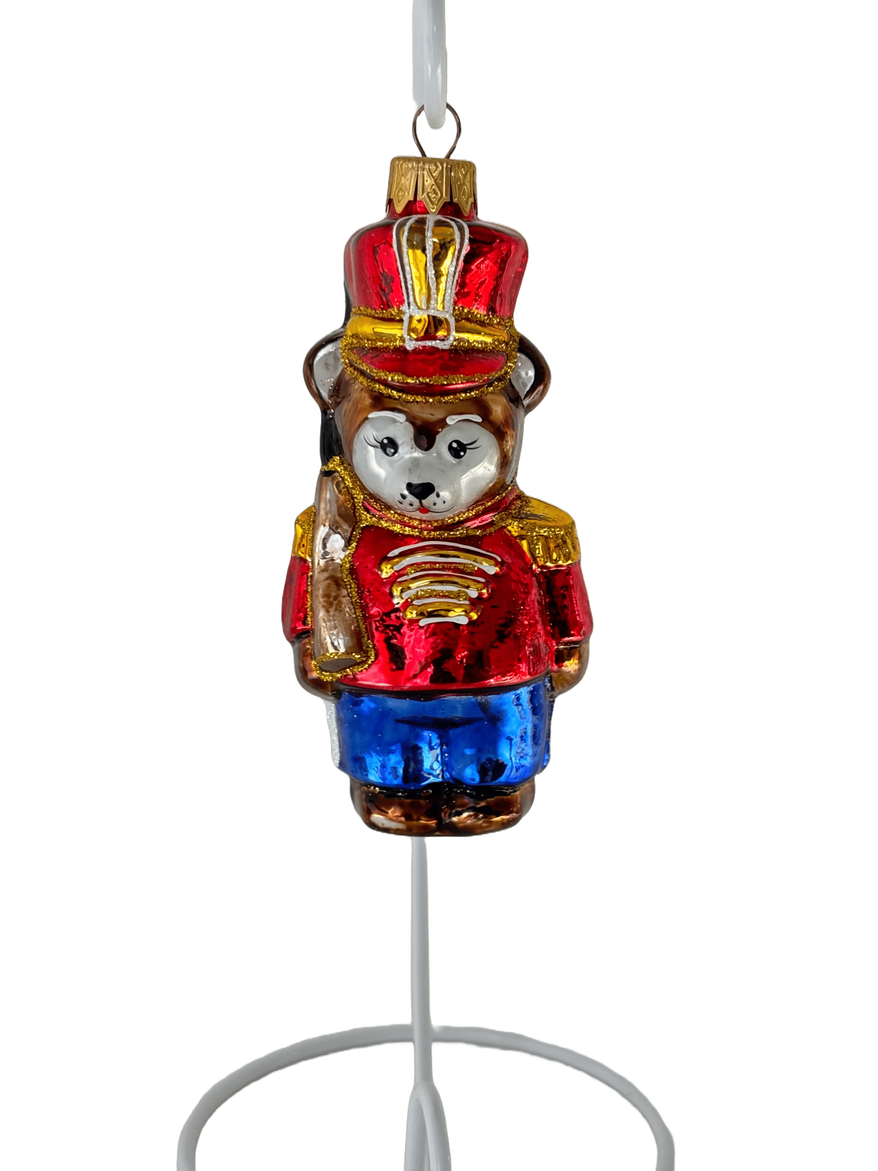 Елочная игрушка Мишка с ружьем