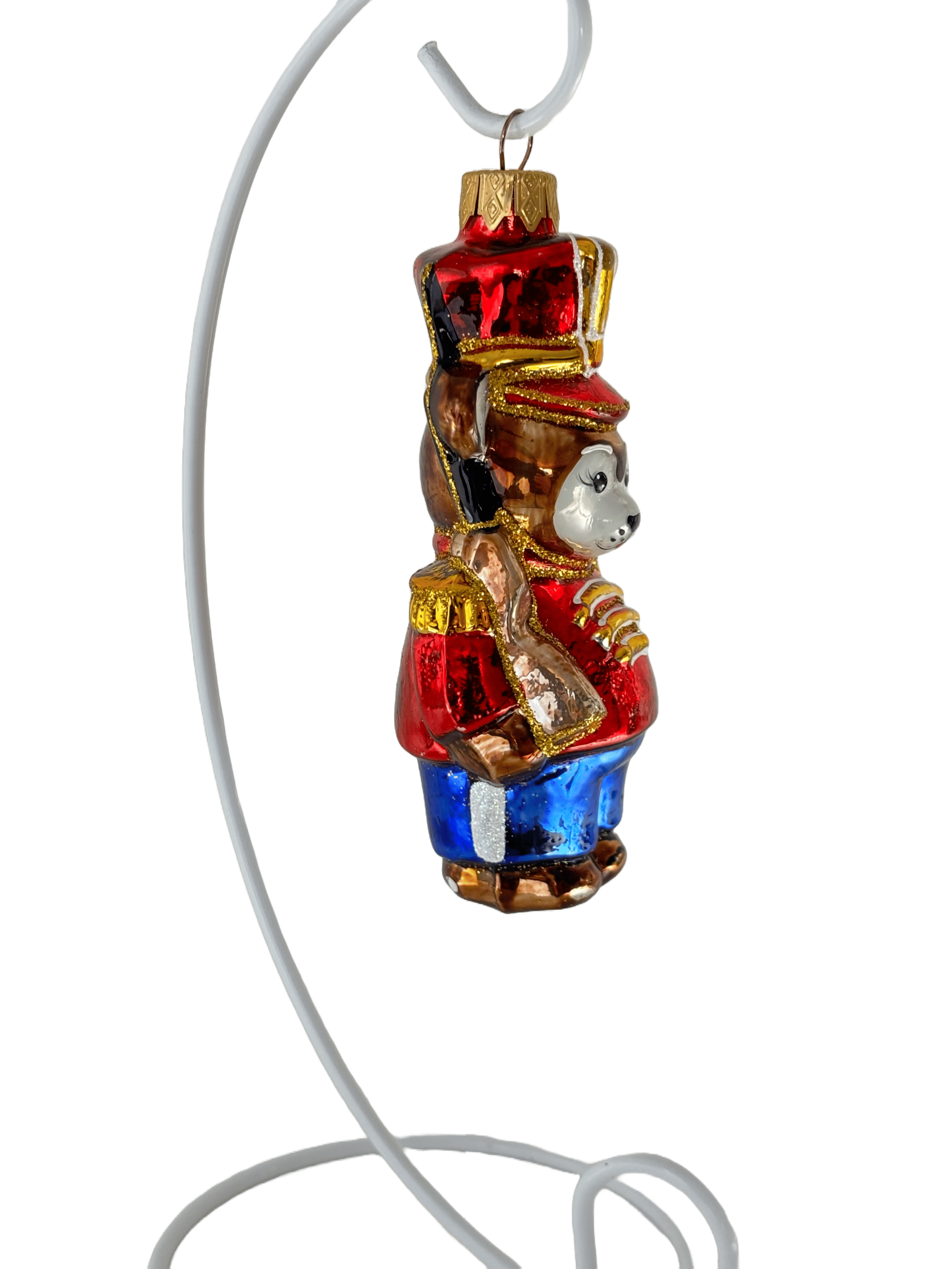 Елочная игрушка Мишка с ружьем