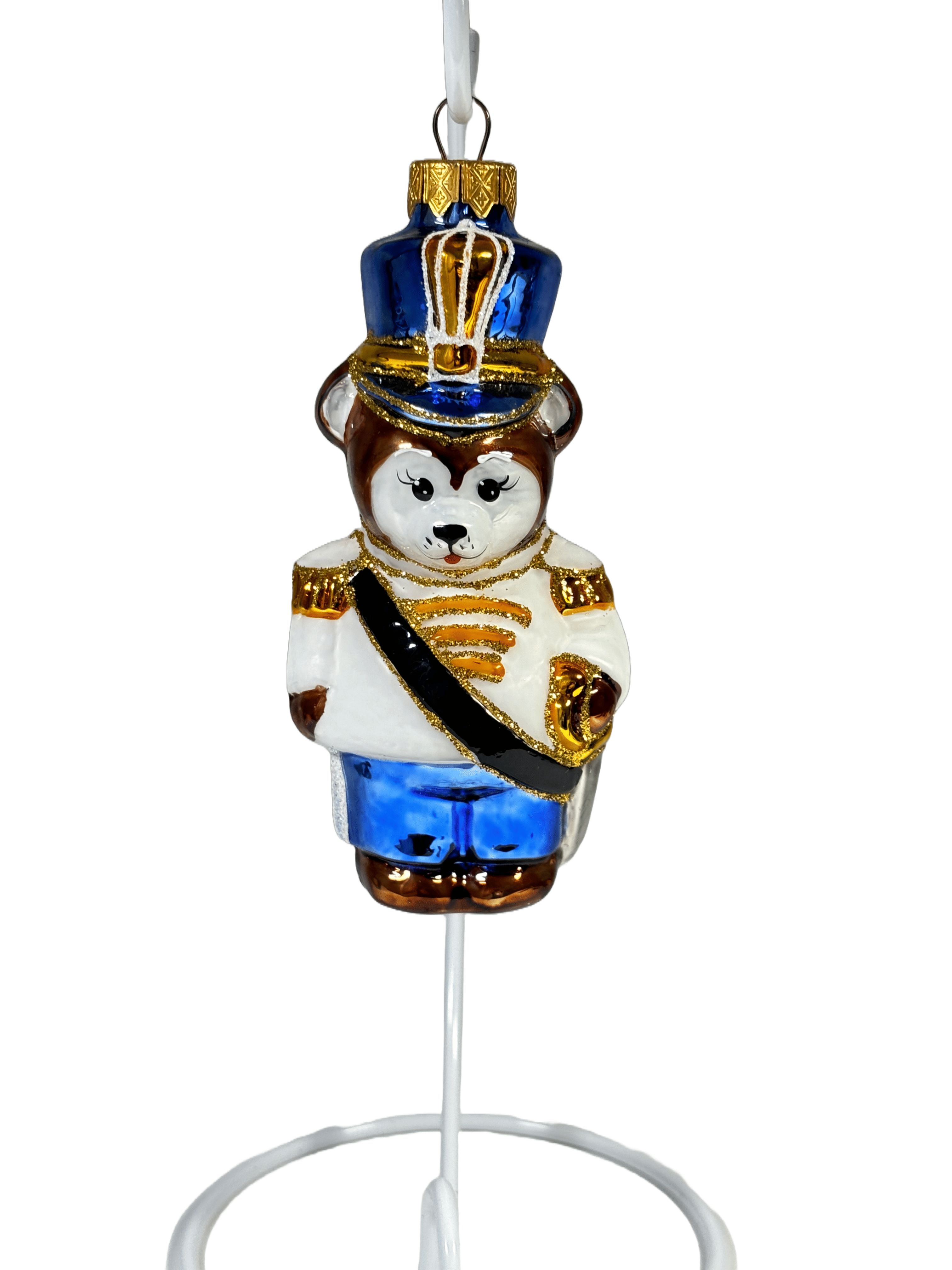 Елочная игрушка Мишка с саблей