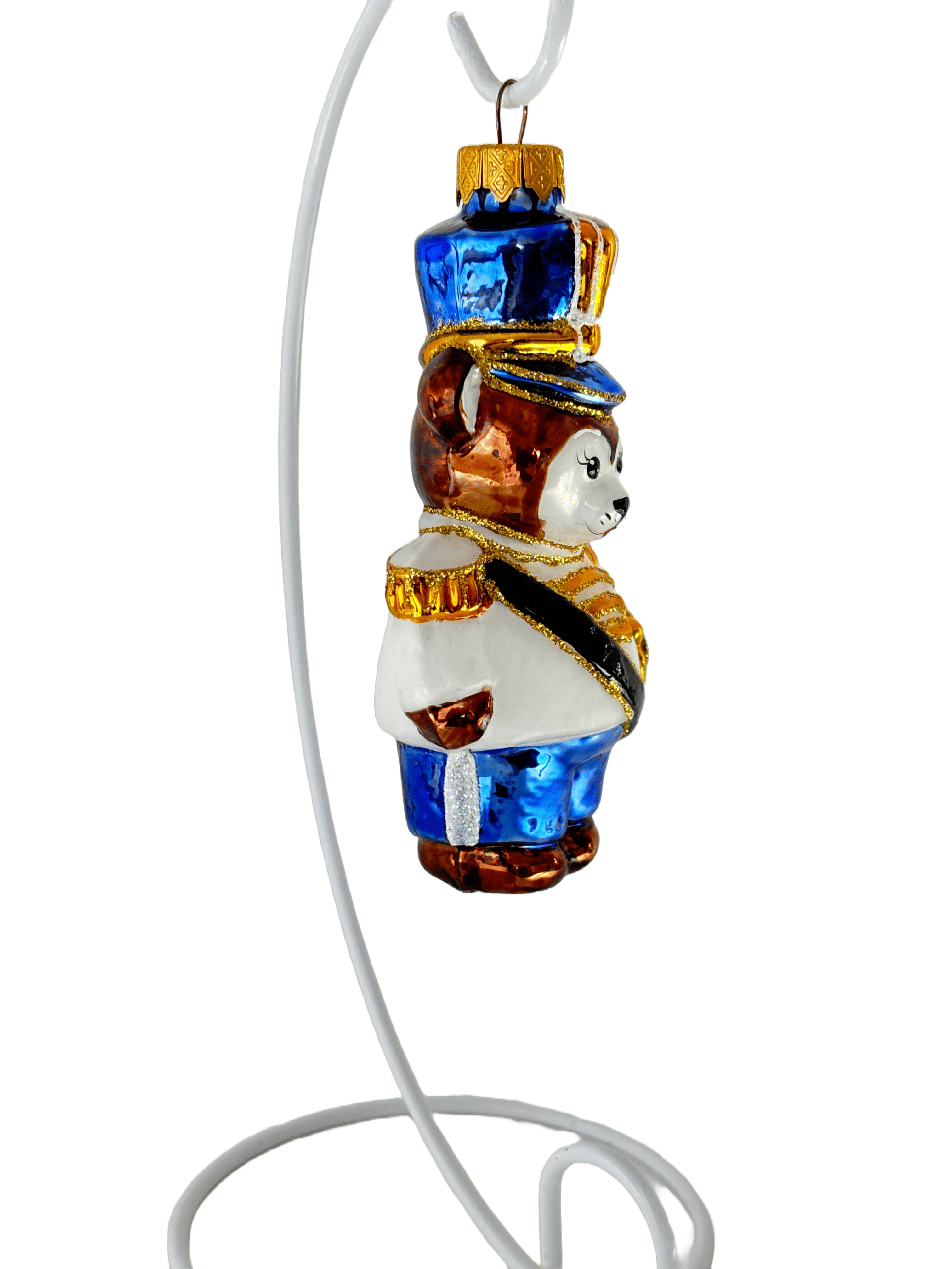 Елочная игрушка Мишка с саблей