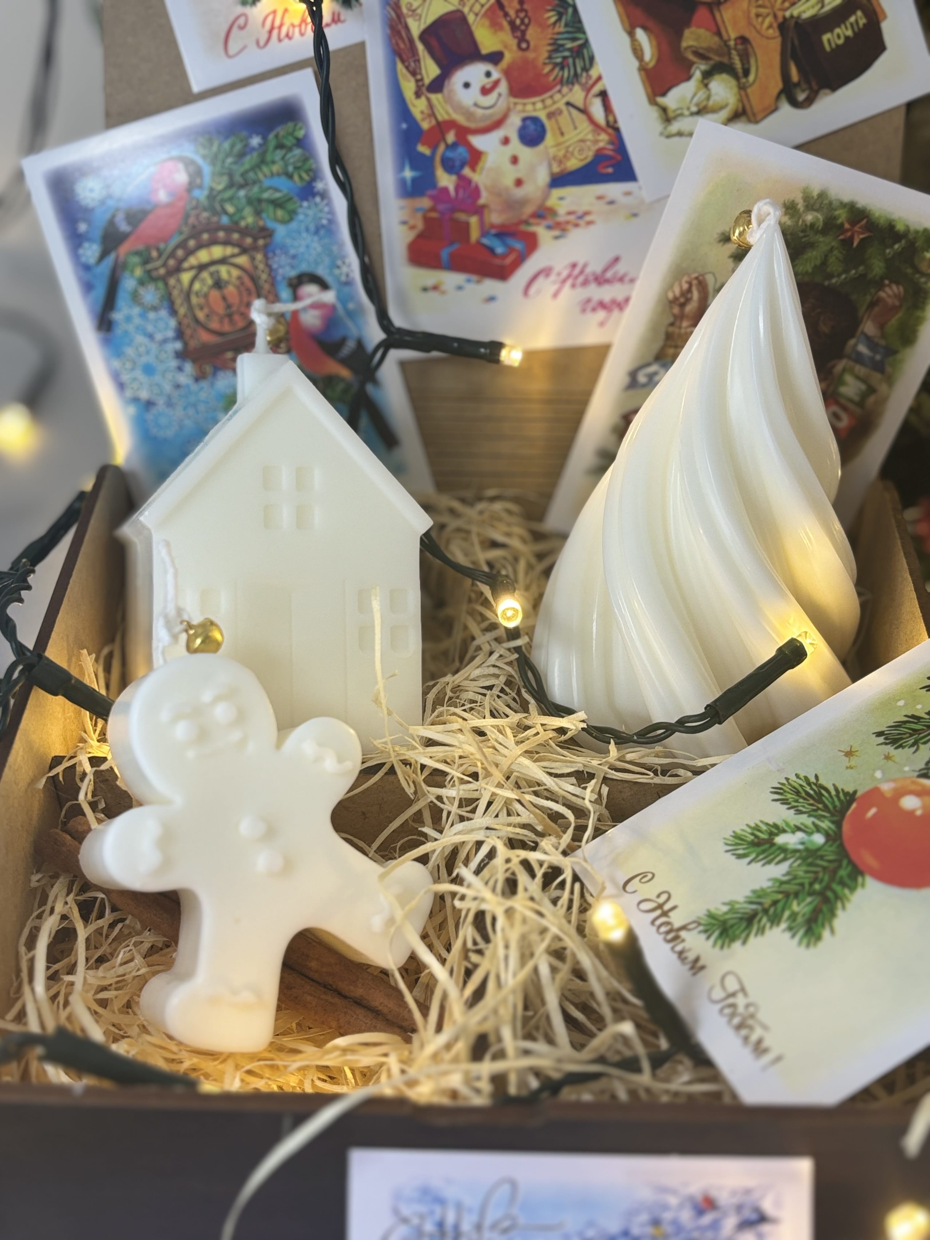 Свеча новогодняя Пряничный человечек