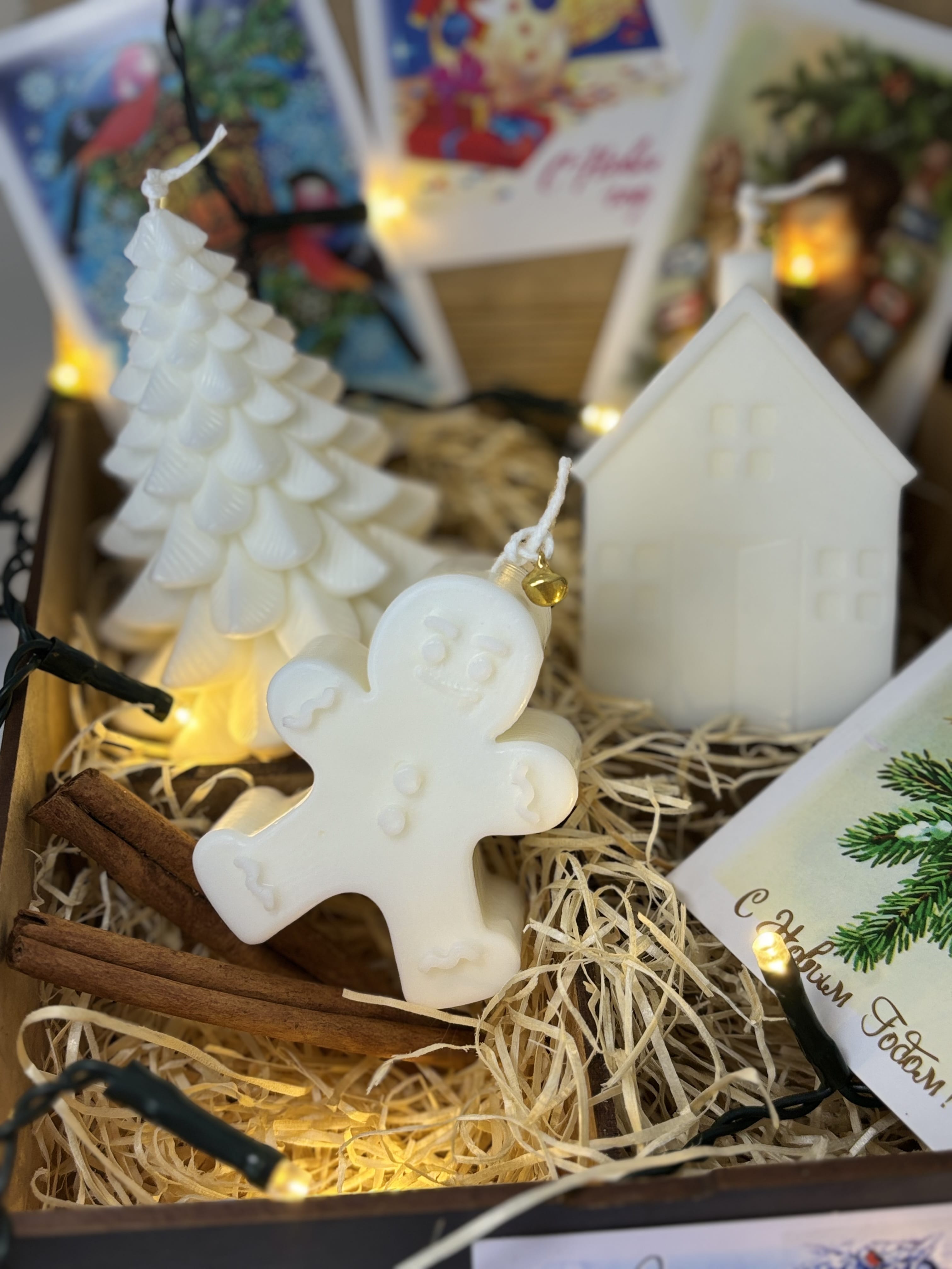 Свеча новогодняя Пряничный человечек