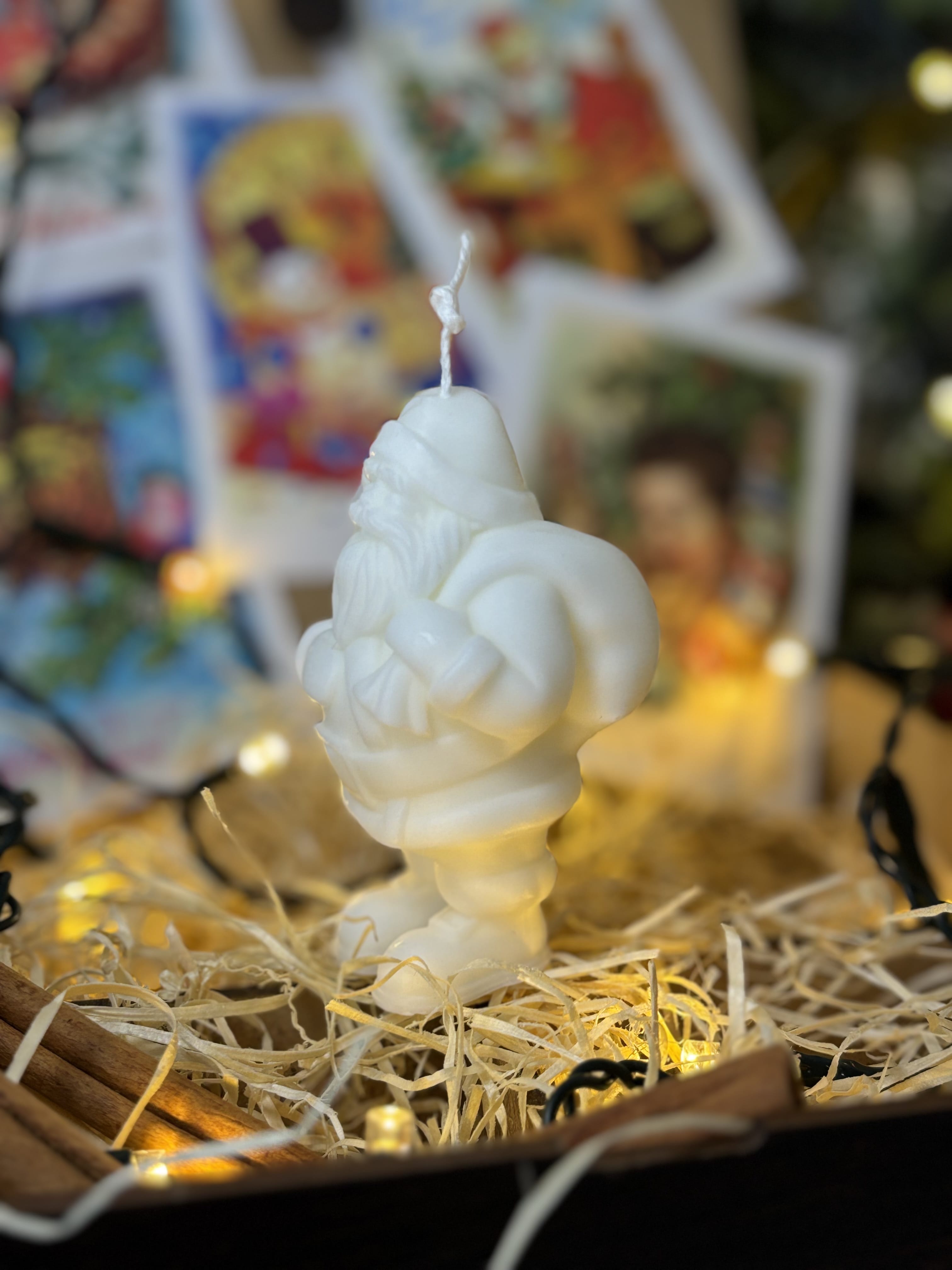 Свеча новогодняя Санта Клаус