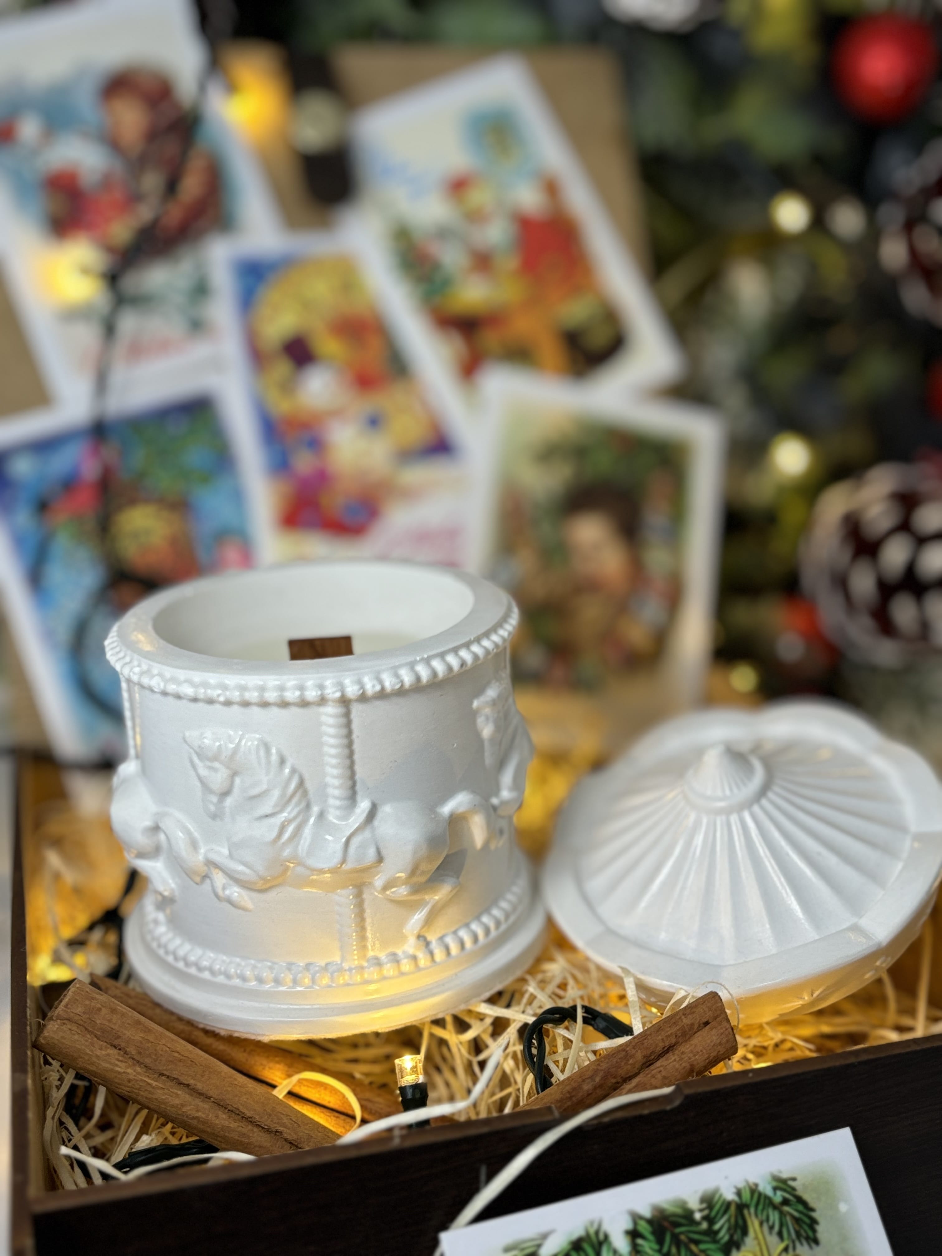 Свеча новогодняя Карусель