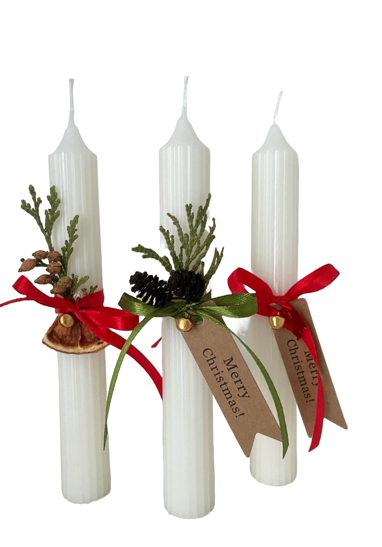 Свеча новогодняя столовая