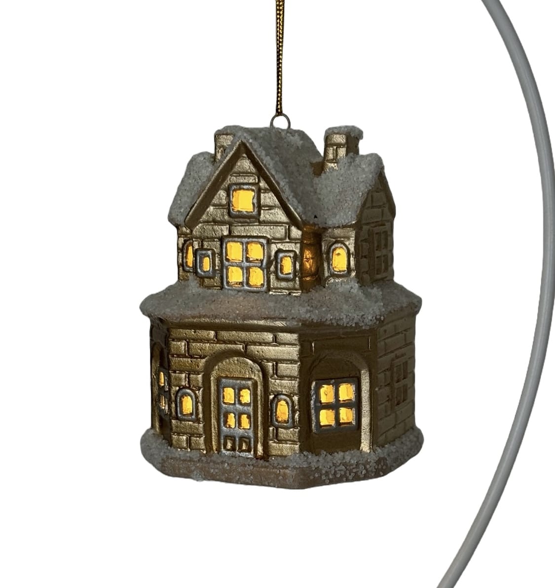 Новогоднее украшение Домик с подсветкой