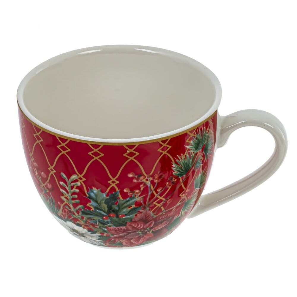 Чашка с блюдцем "Рождественский вальс"