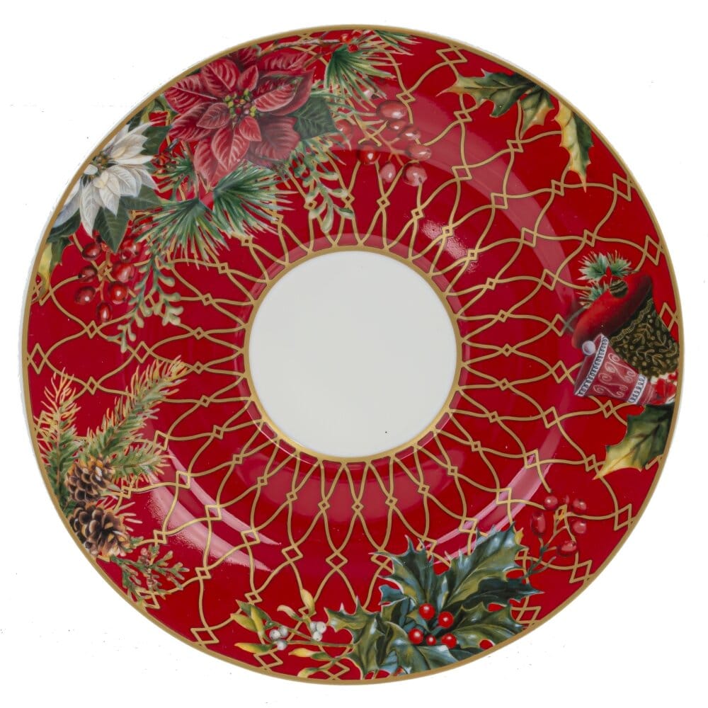 Чашка с блюдцем "Рождественский вальс"