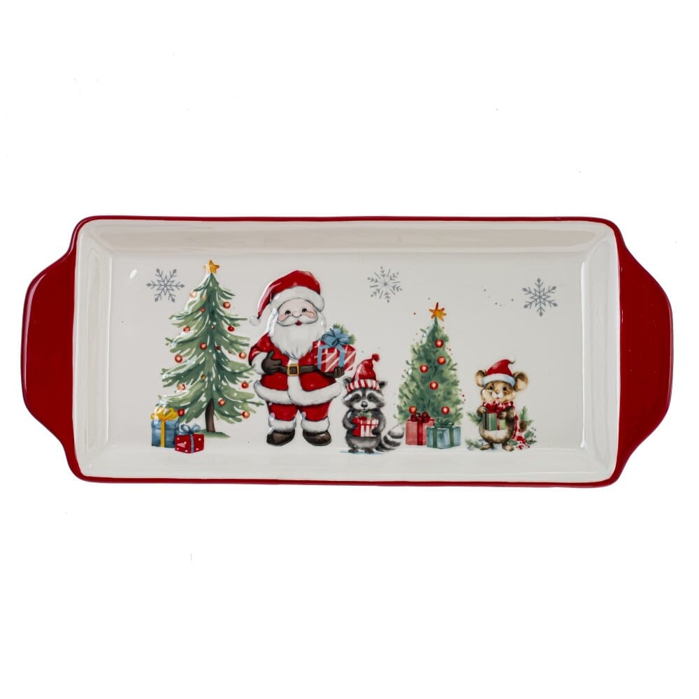 Блюдо большое Новогодний подарок