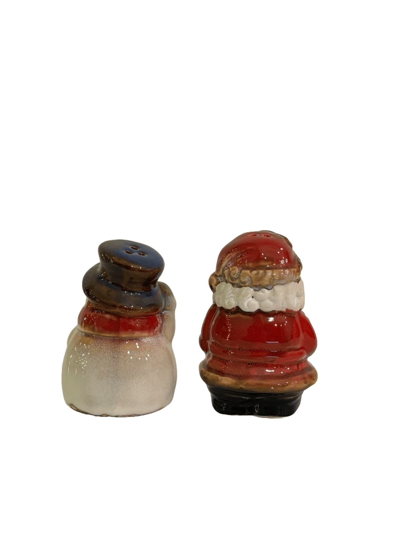 Набор солонка и перечница "Санта и Снеговик"