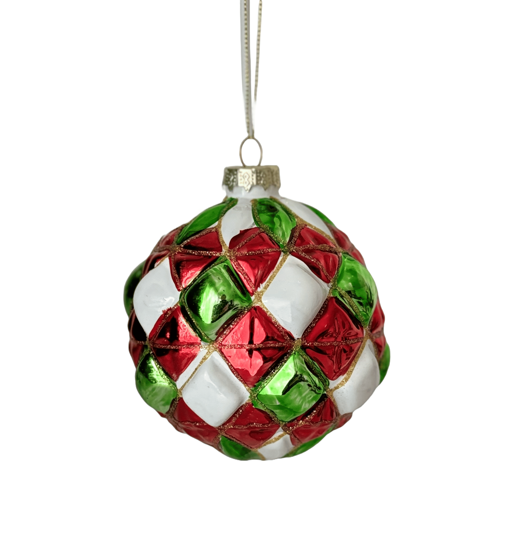 Новогоднее украшение Шар стеклянный