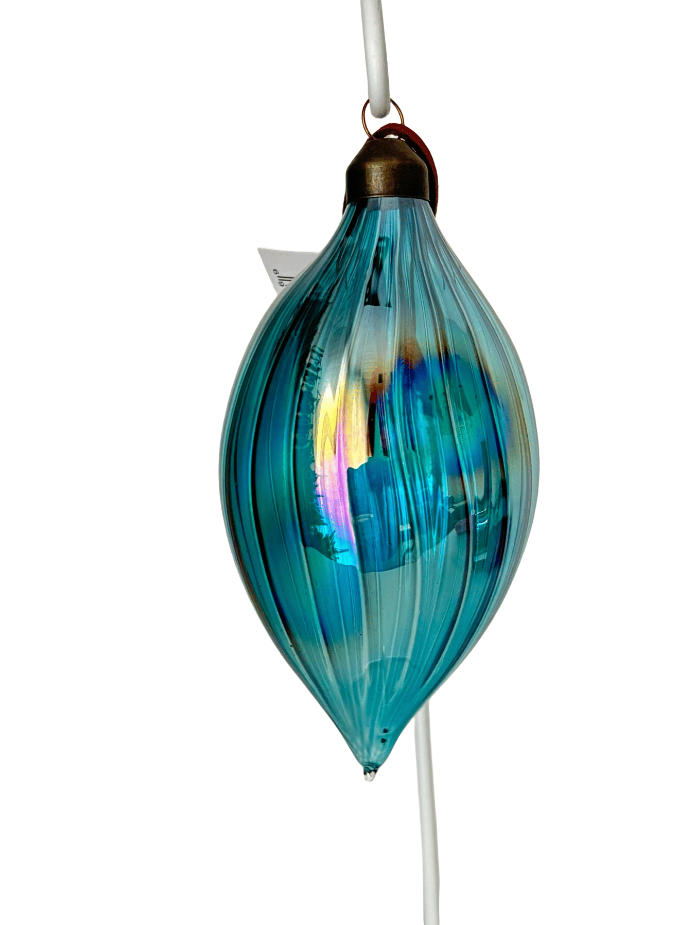 Новогоднее украшение Капля перламутр