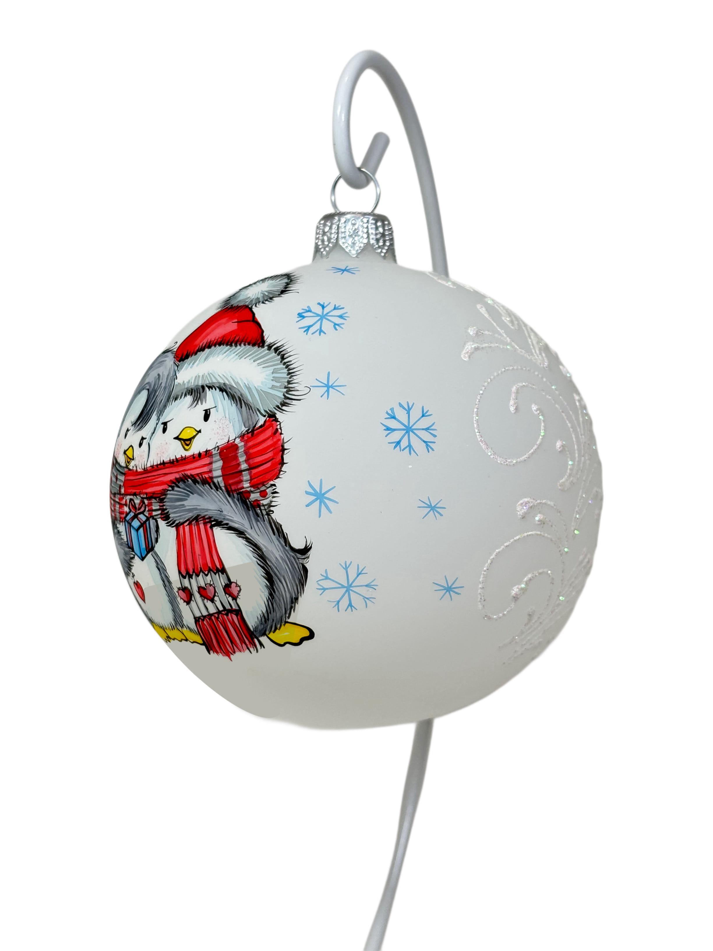 Елочная игрушка Пингвины