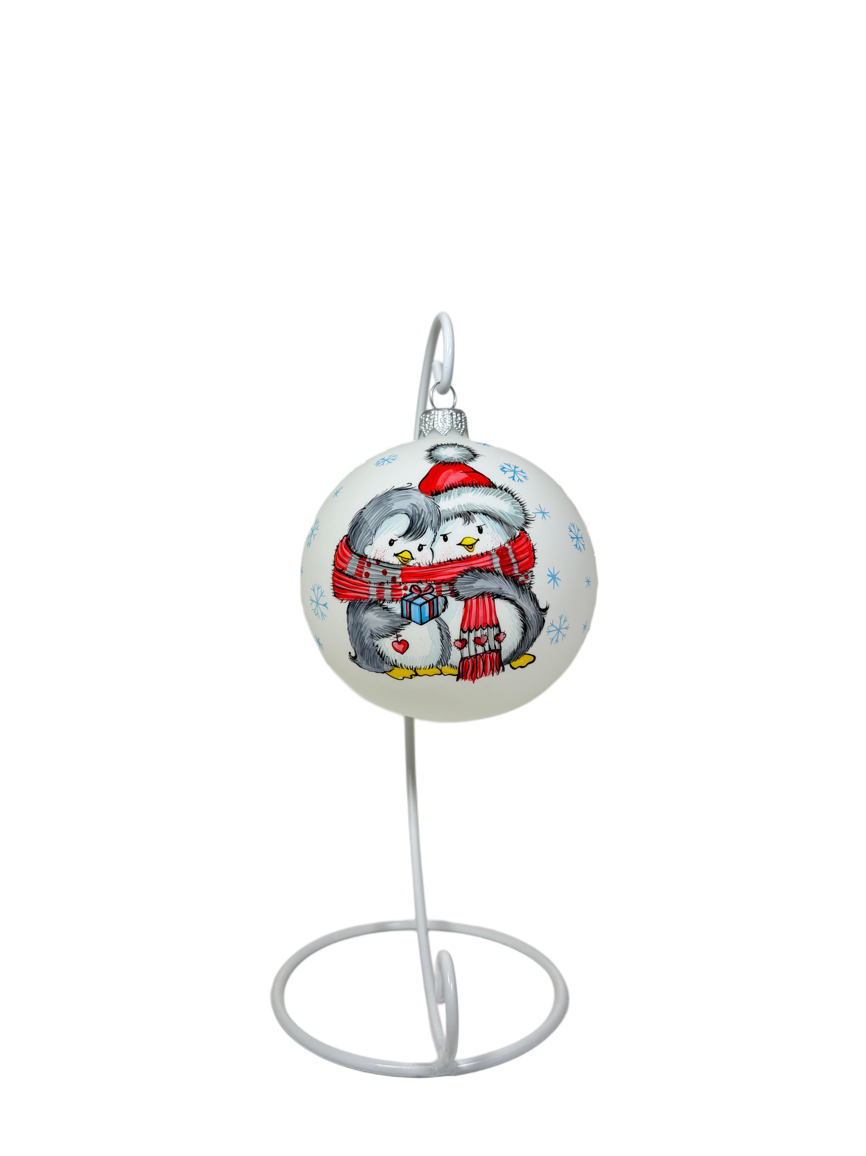 Елочная игрушка Пингвины