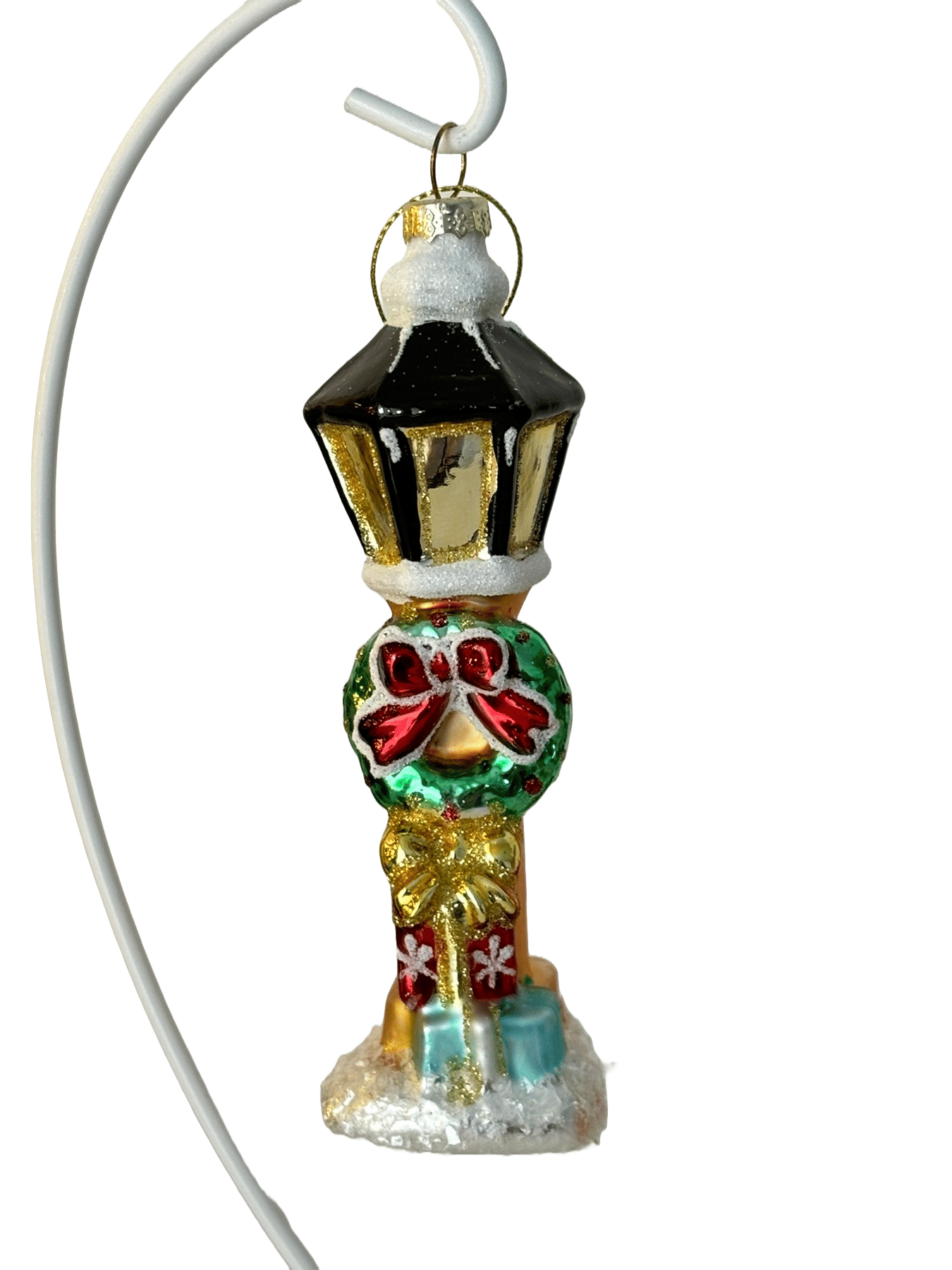 Новогоднее украшение Фонарь с венком