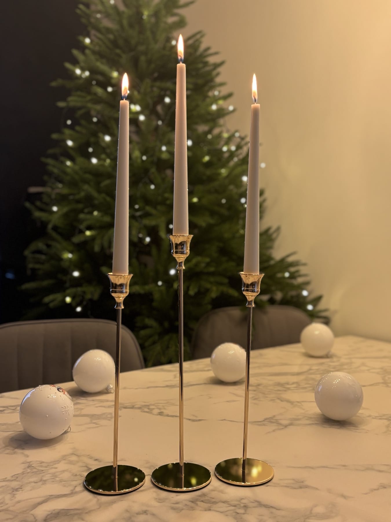 Подсвечник золото 27 см