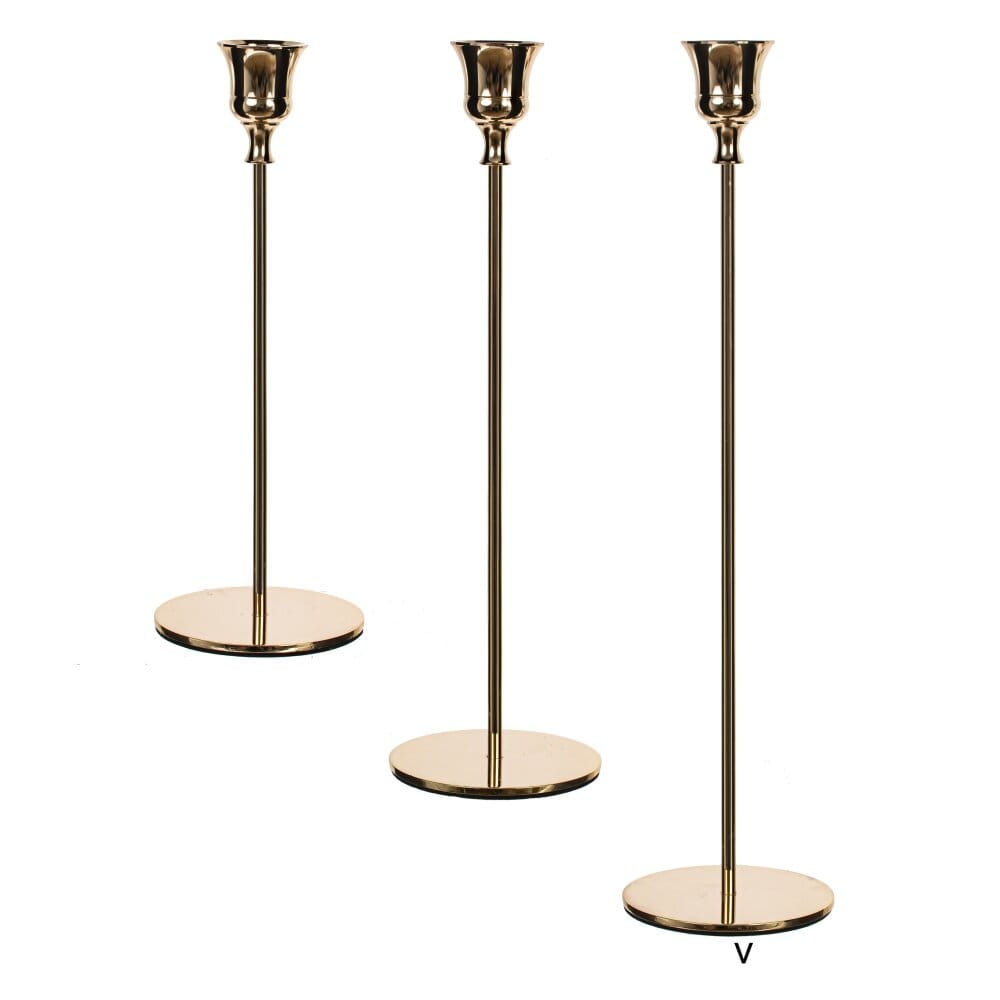 Подсвечник золото 27 см