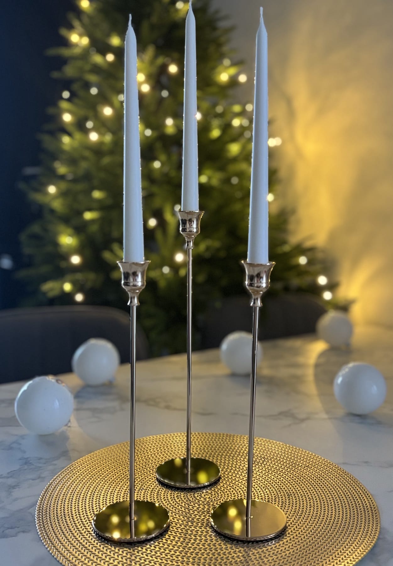 Подсвечник золото 32 см