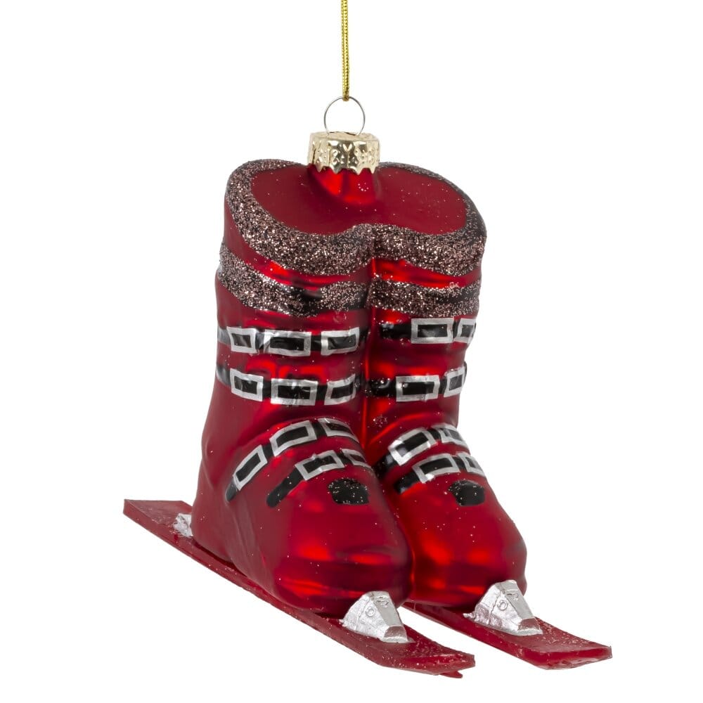 Елочная игрушка Лыжи