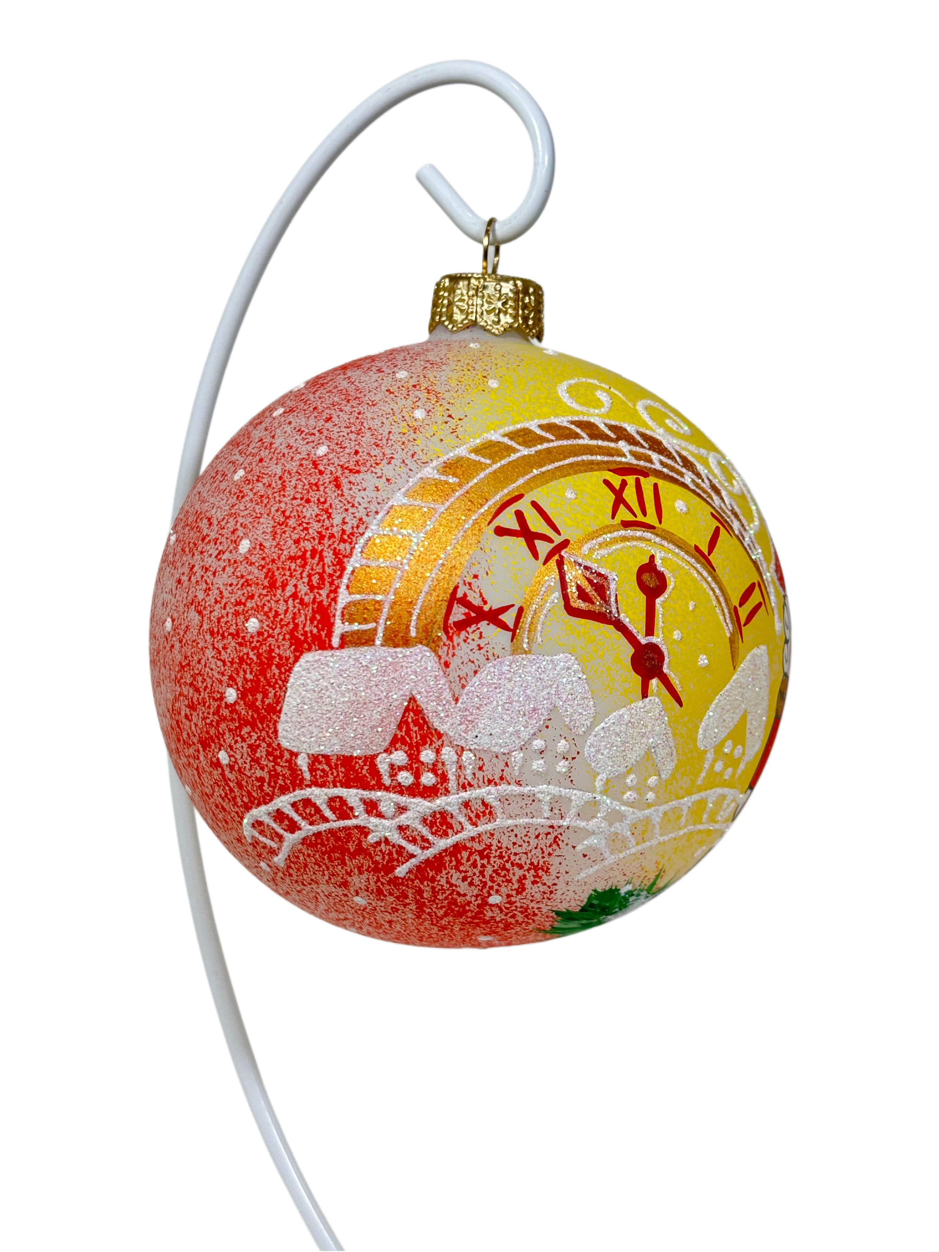 Елочная игрушка Щелкунчик с часами